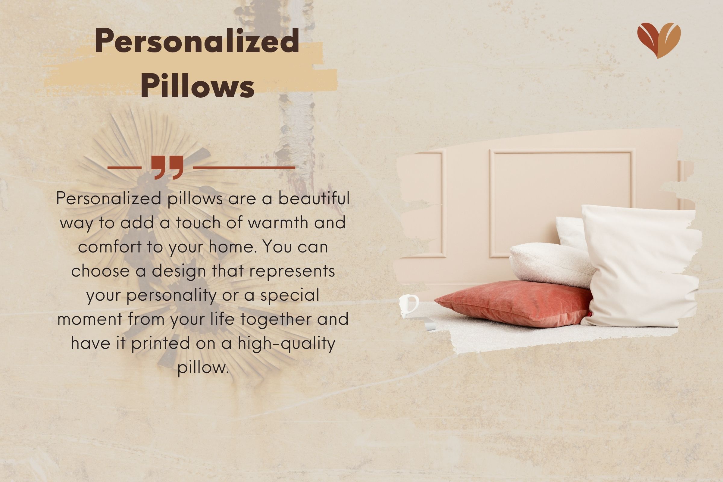 Personal pillow is a very meaningful 21st anniversary gift