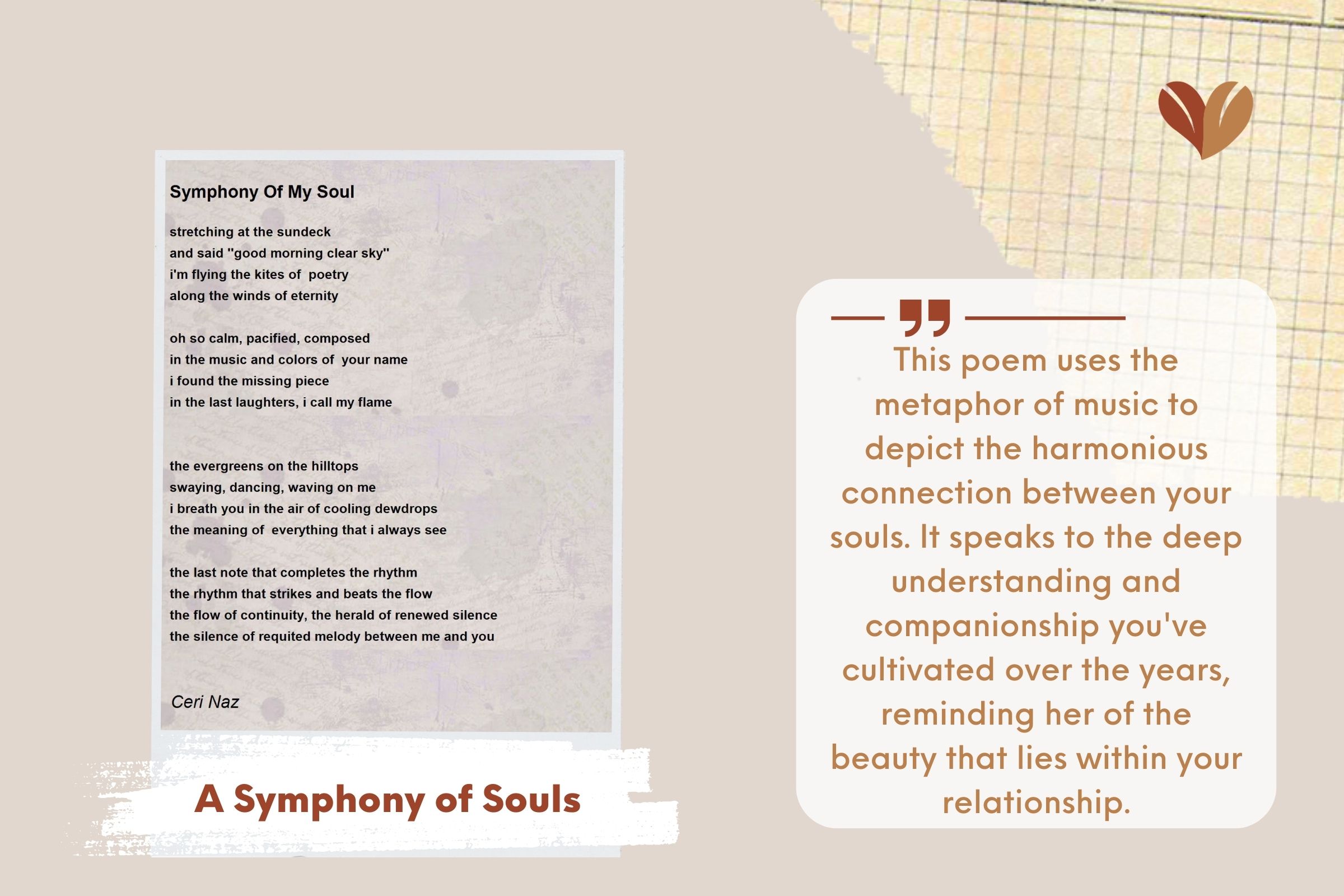 A Symphony of Souls is one of the anniversary gift ideas for her