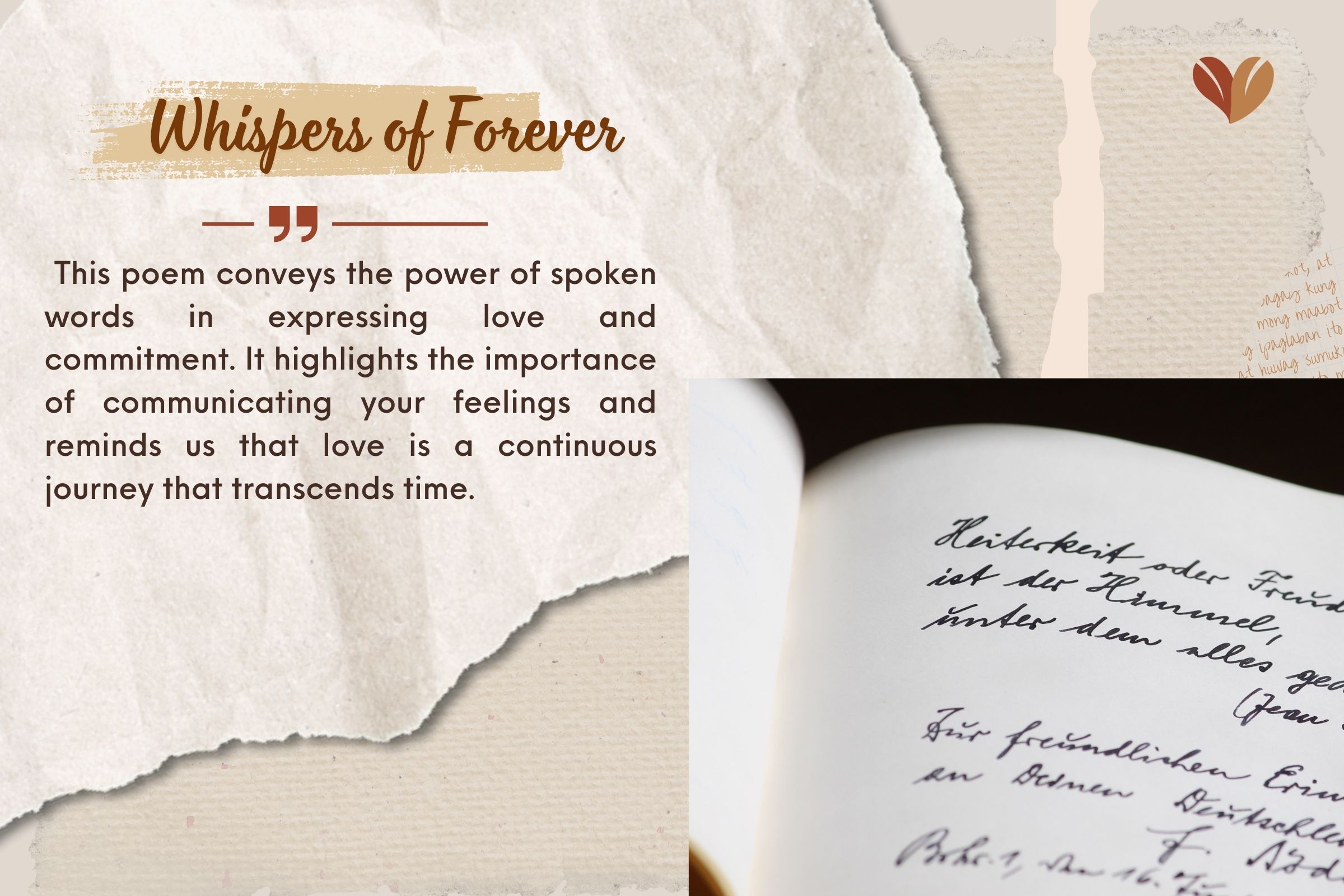 Give her Whispers of Forever poem is one of the best anniversary gift ideas for her