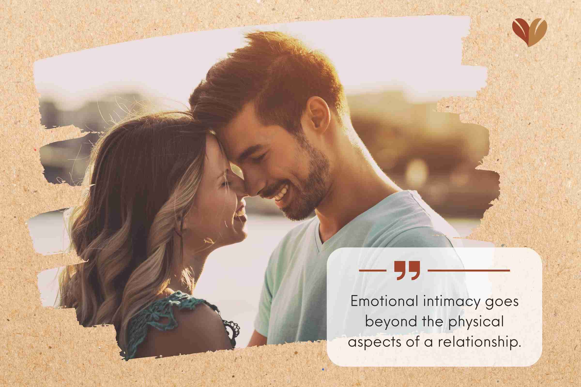 Emotional intimacy goes beyond the physical aspects of a relationship.