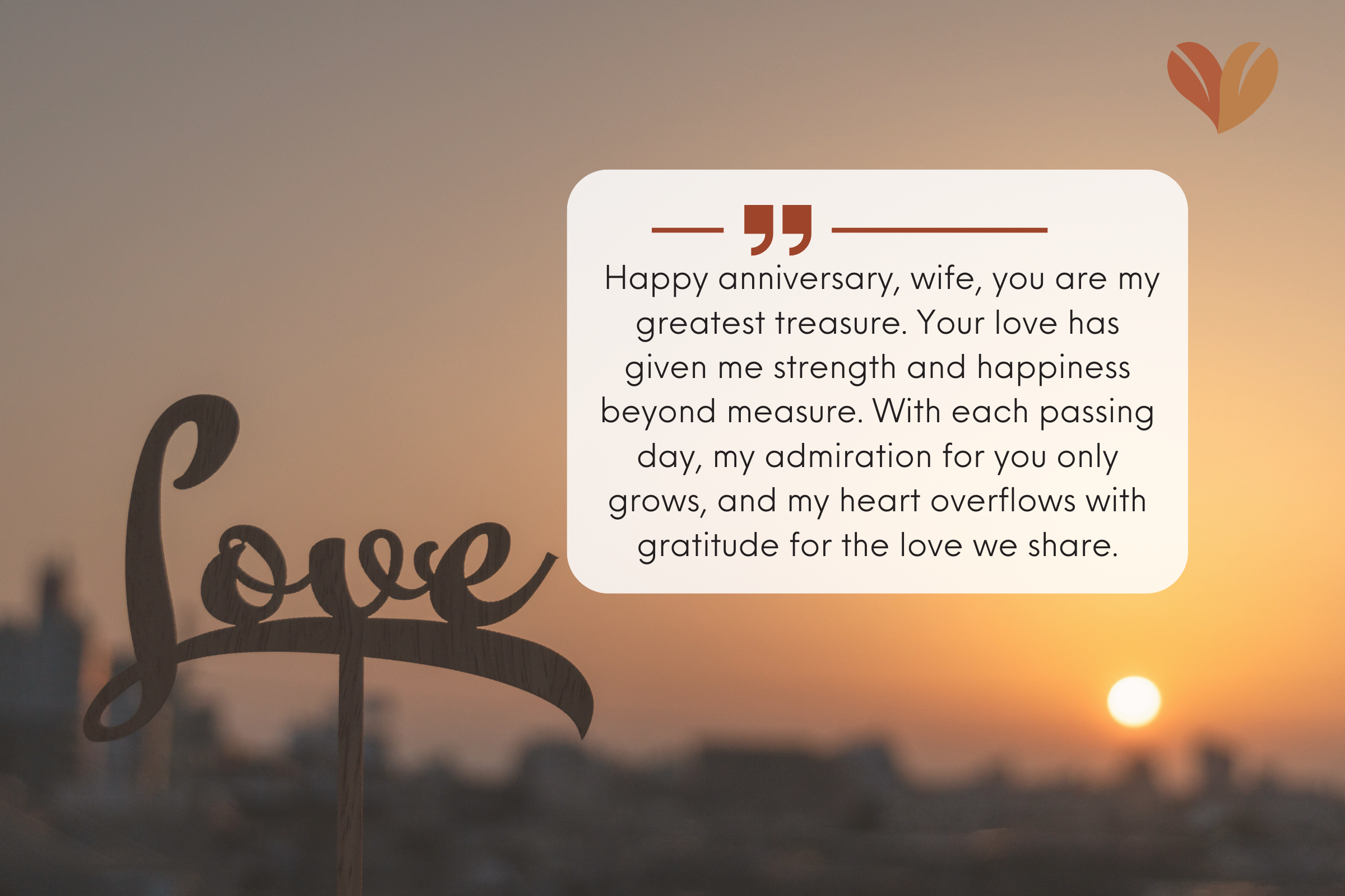 Happy anniversary wife
