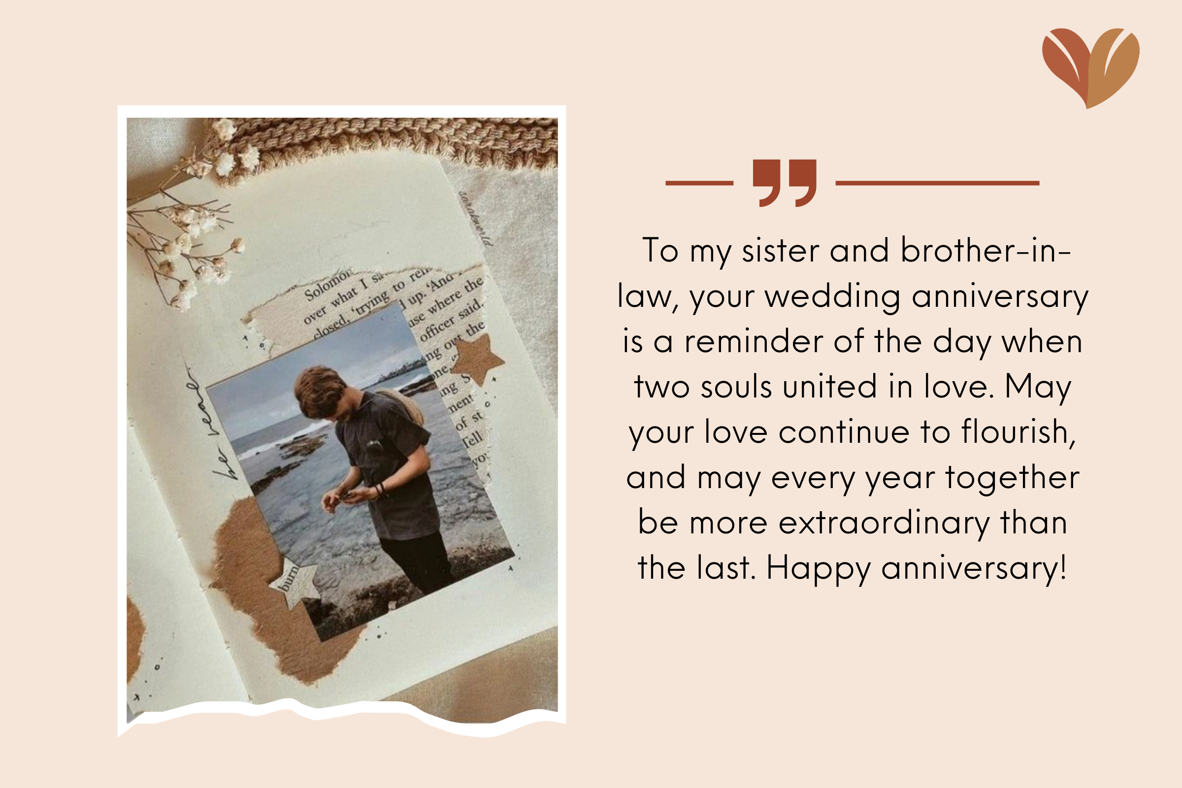 Spreading love to your sister and brother in law by these wishes