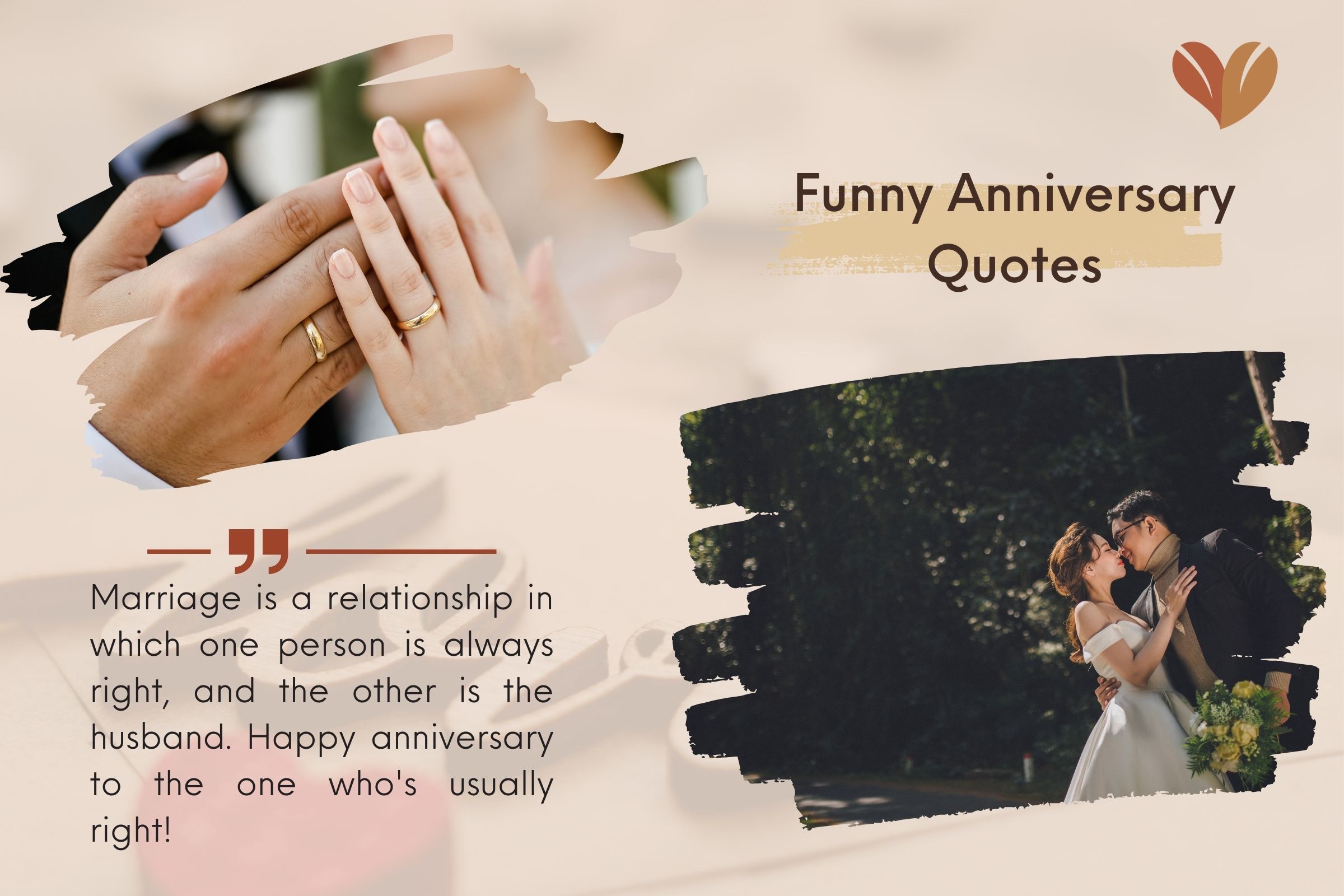 Some funny wishes for wedding anniversary message