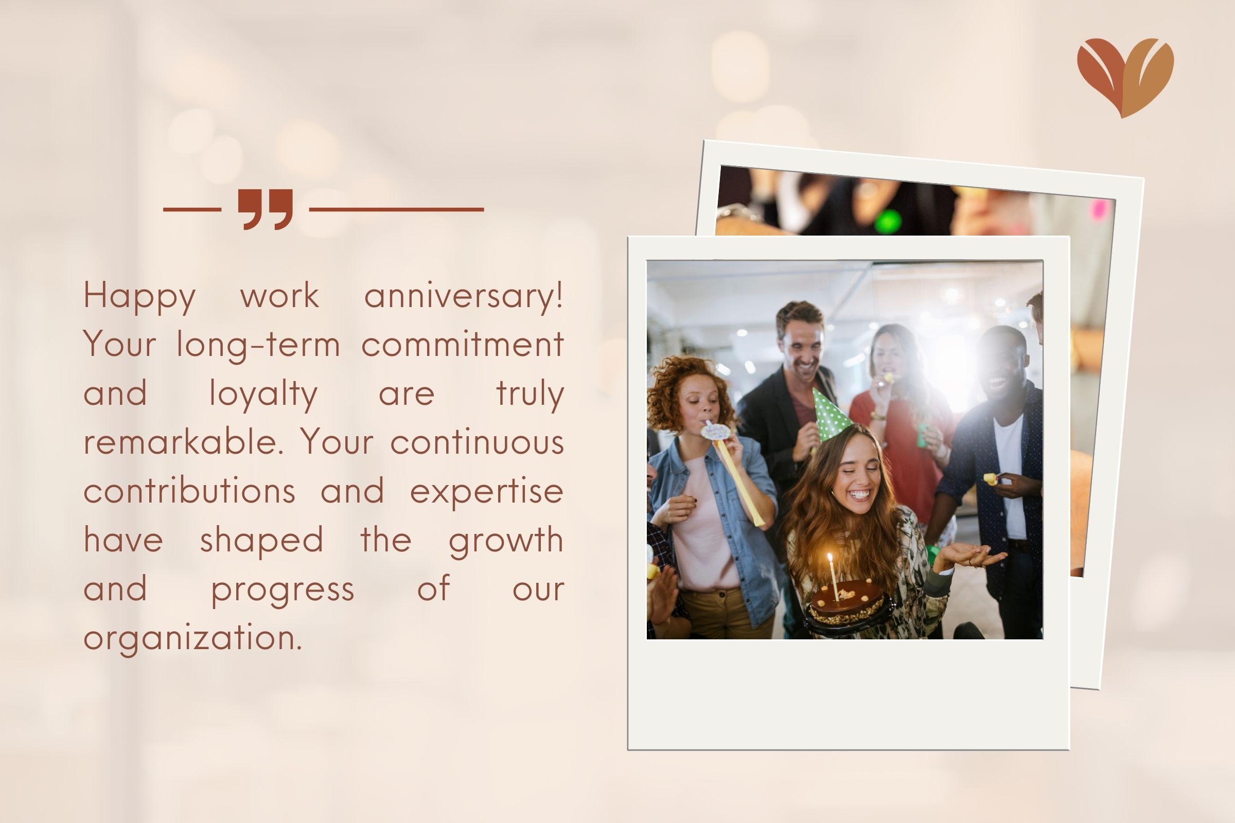 Work anniversary messages for long-term employees