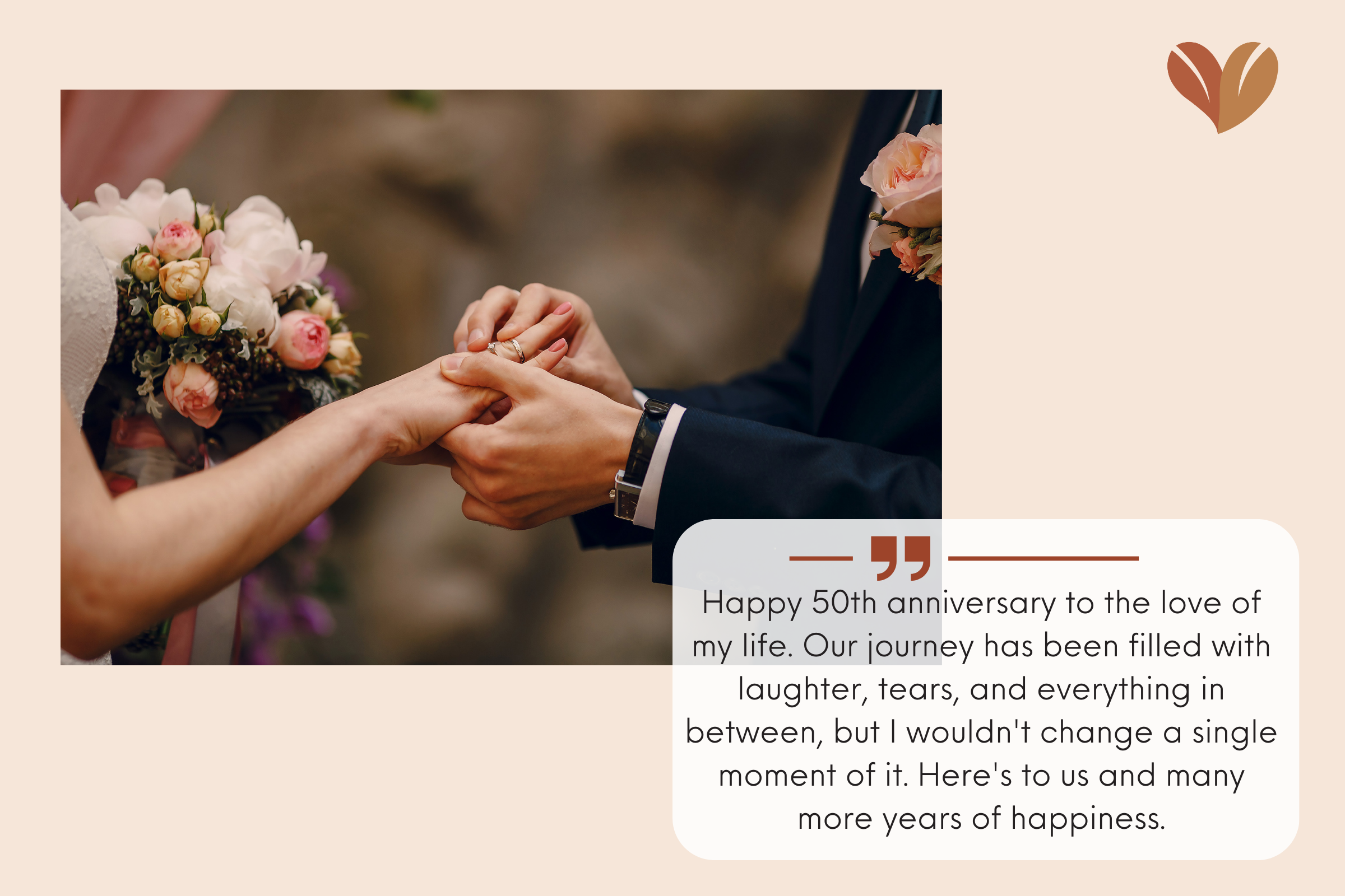 Best 50th Wedding anniversary wishes to say