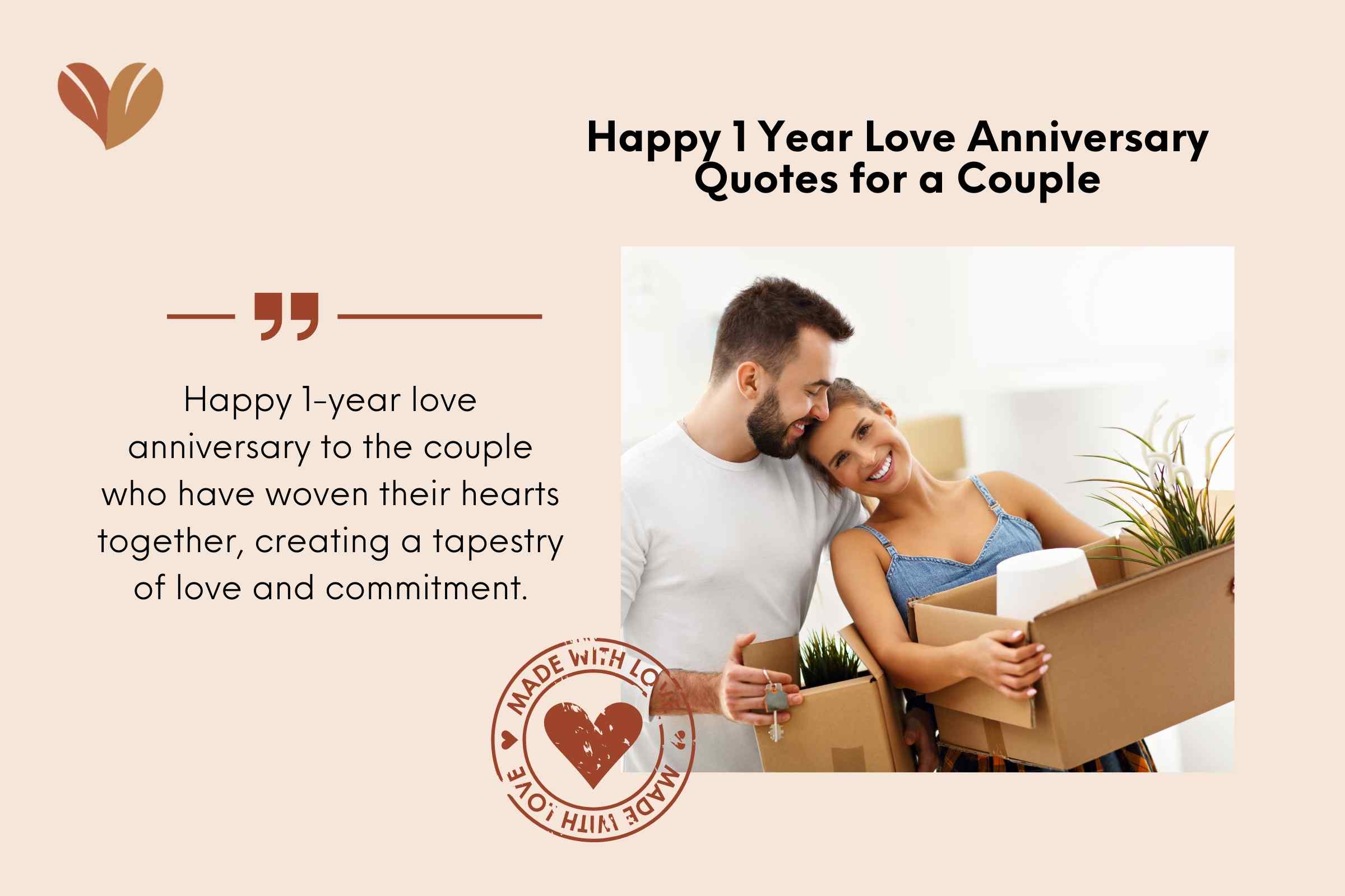 Happy Anniversary 1st Quotes for Couples