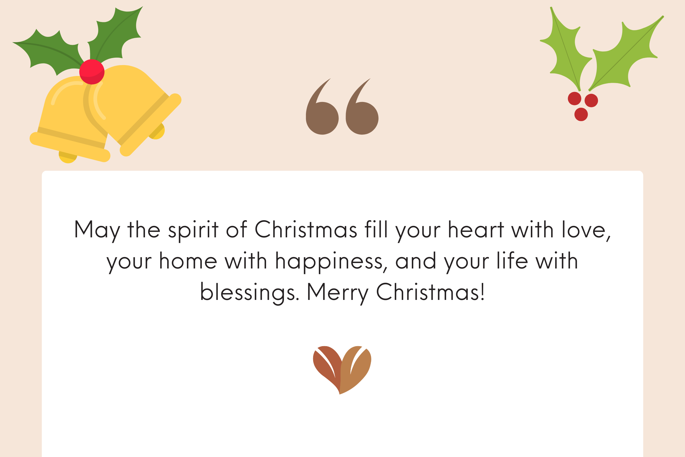 Heartwarming christmas message