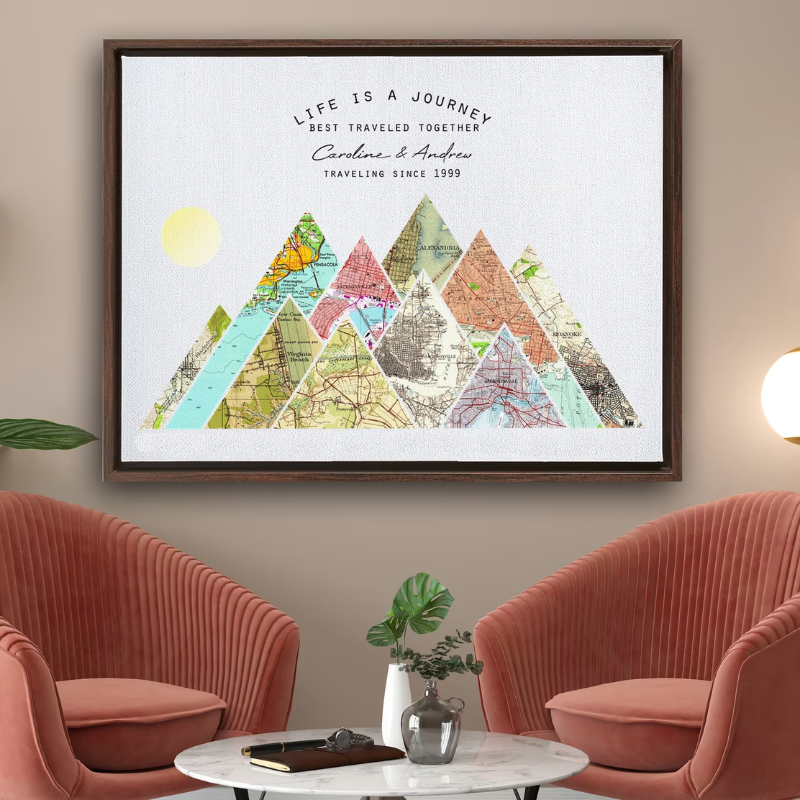 5. Adventure Together Print: A Unique and Memorable 8 Year Anniversary Gift For Husband