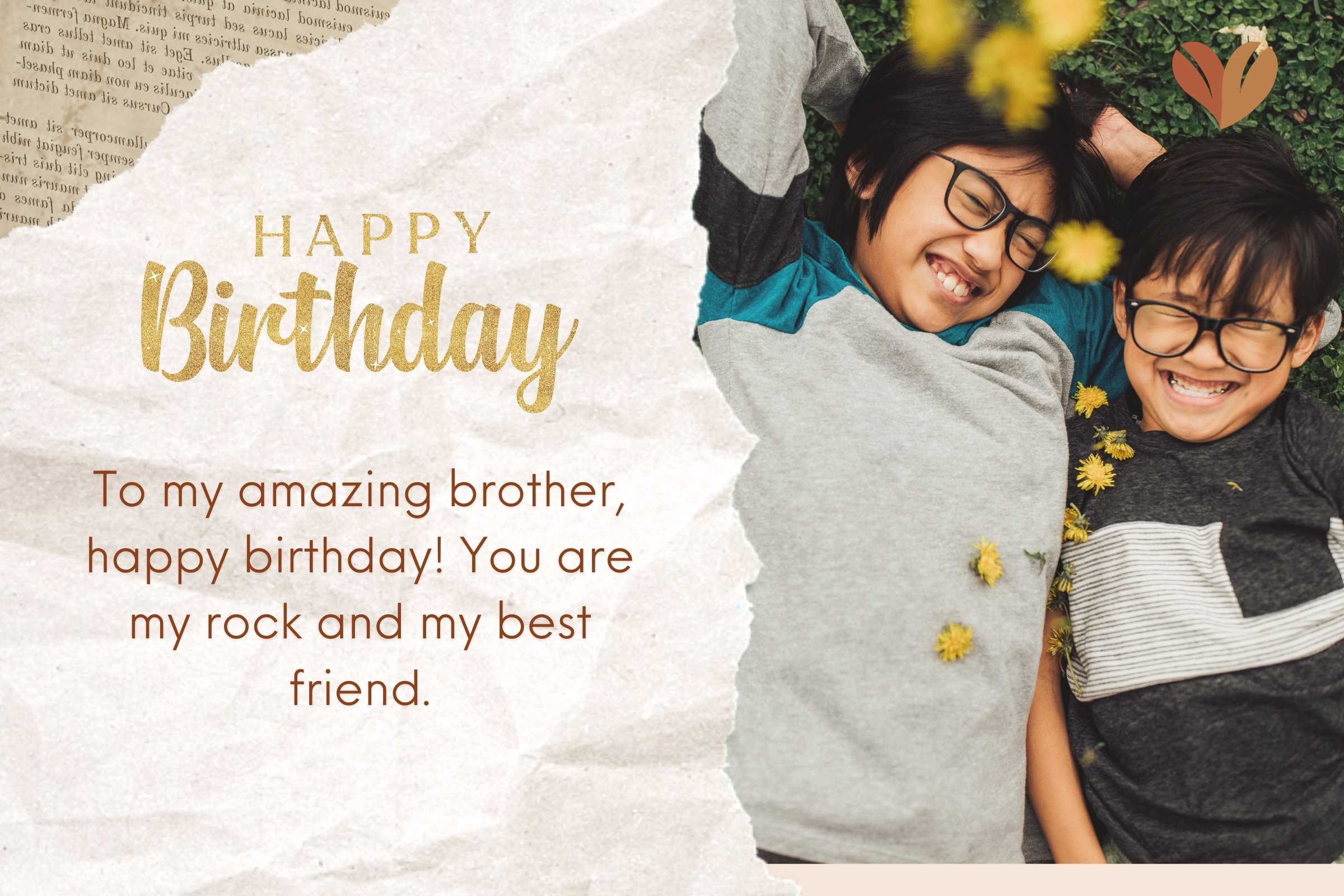 Brothers bonding in laughter, celebrating with heartfelt 'happy birthday big brother' wishes.