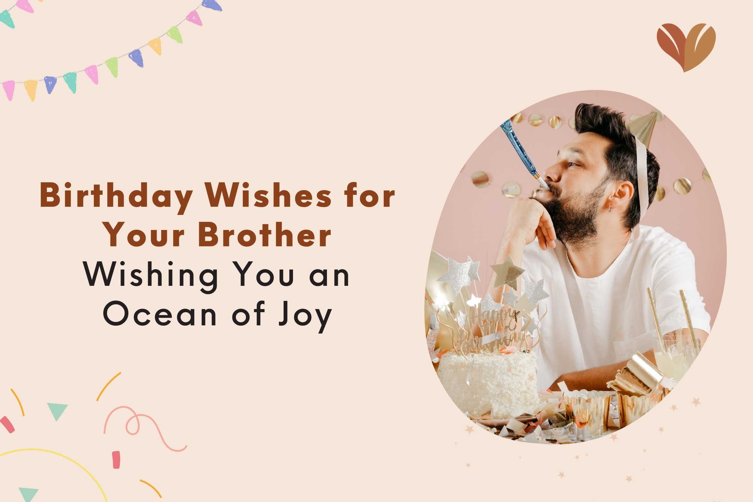 A heartwarming gathering with 'happy birthday big brother' wishes bringing smiles and joy.