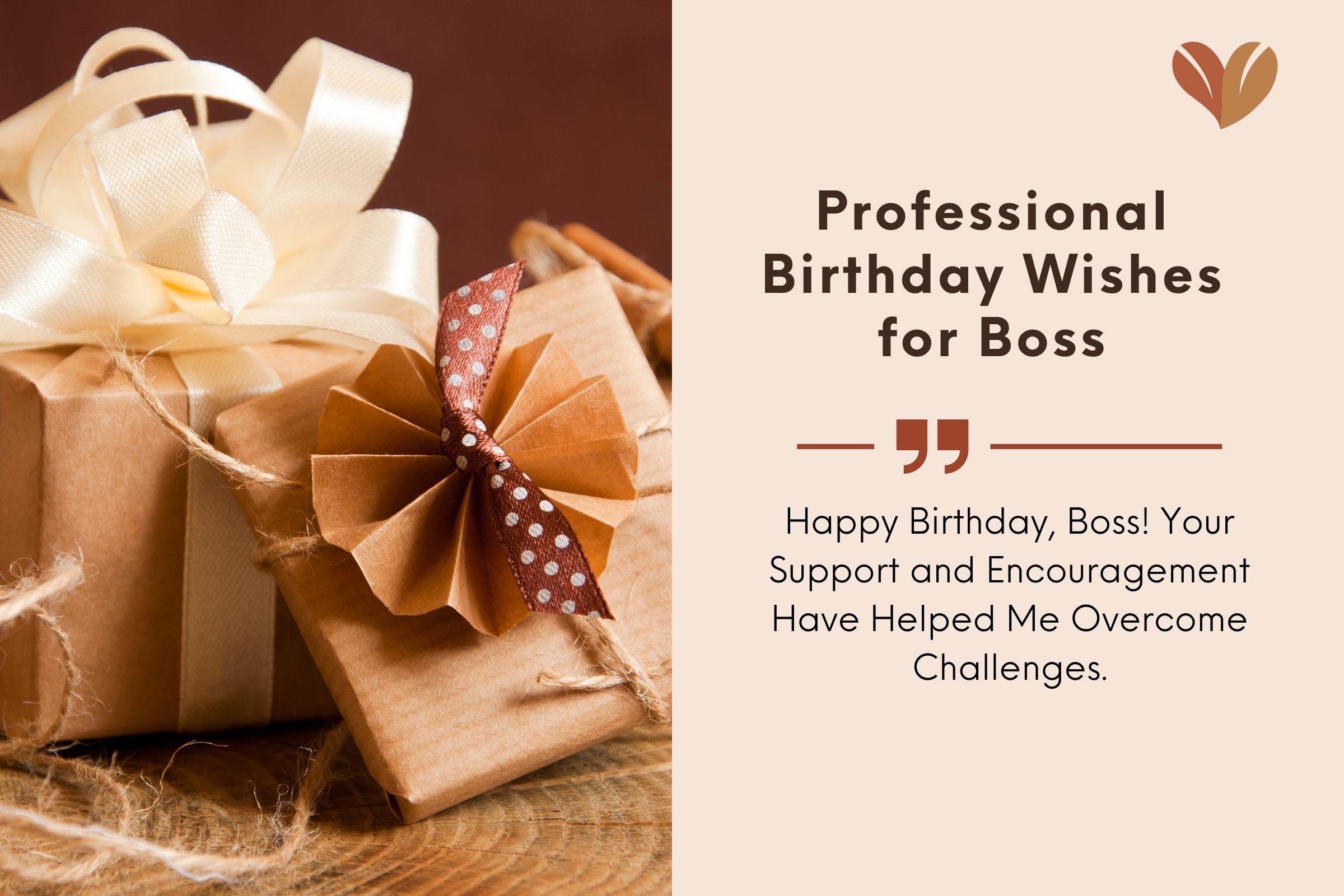 Collective well-wishing in professional birthday wishes for boss.