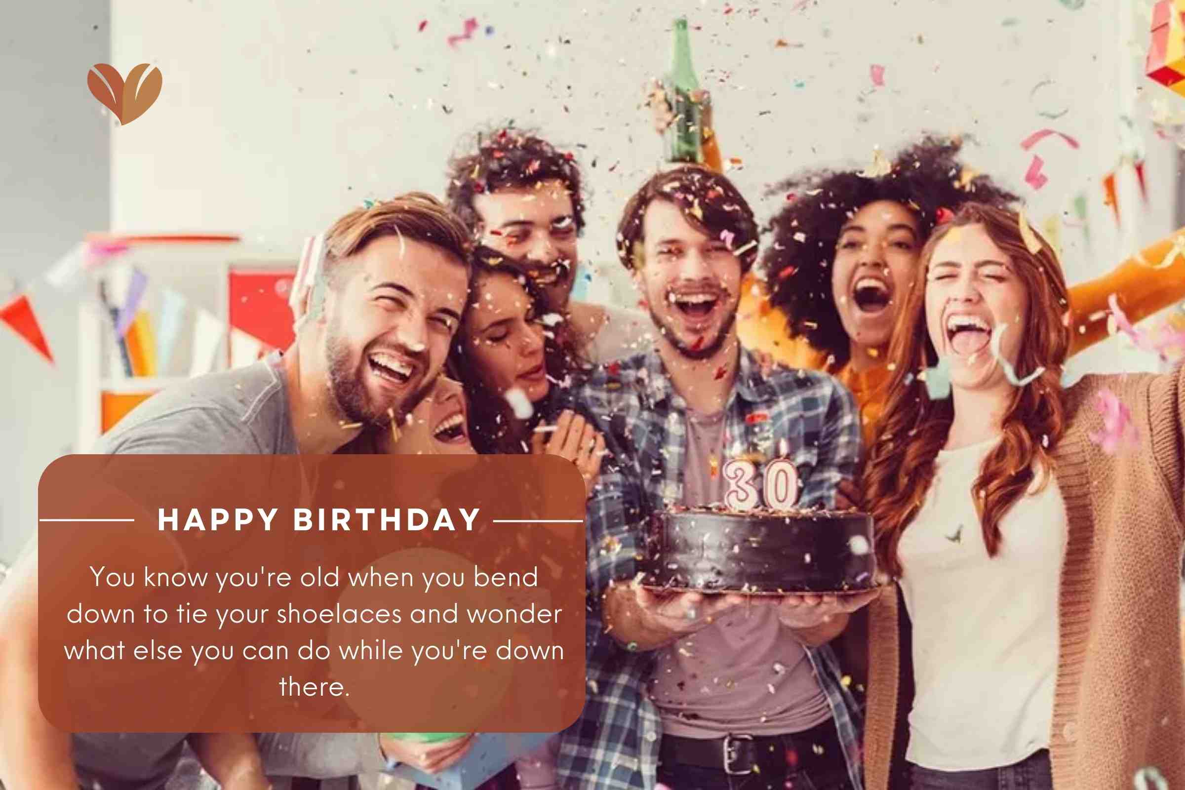 Happy Birthday Funny Quotes combine with Old Age Jokes 