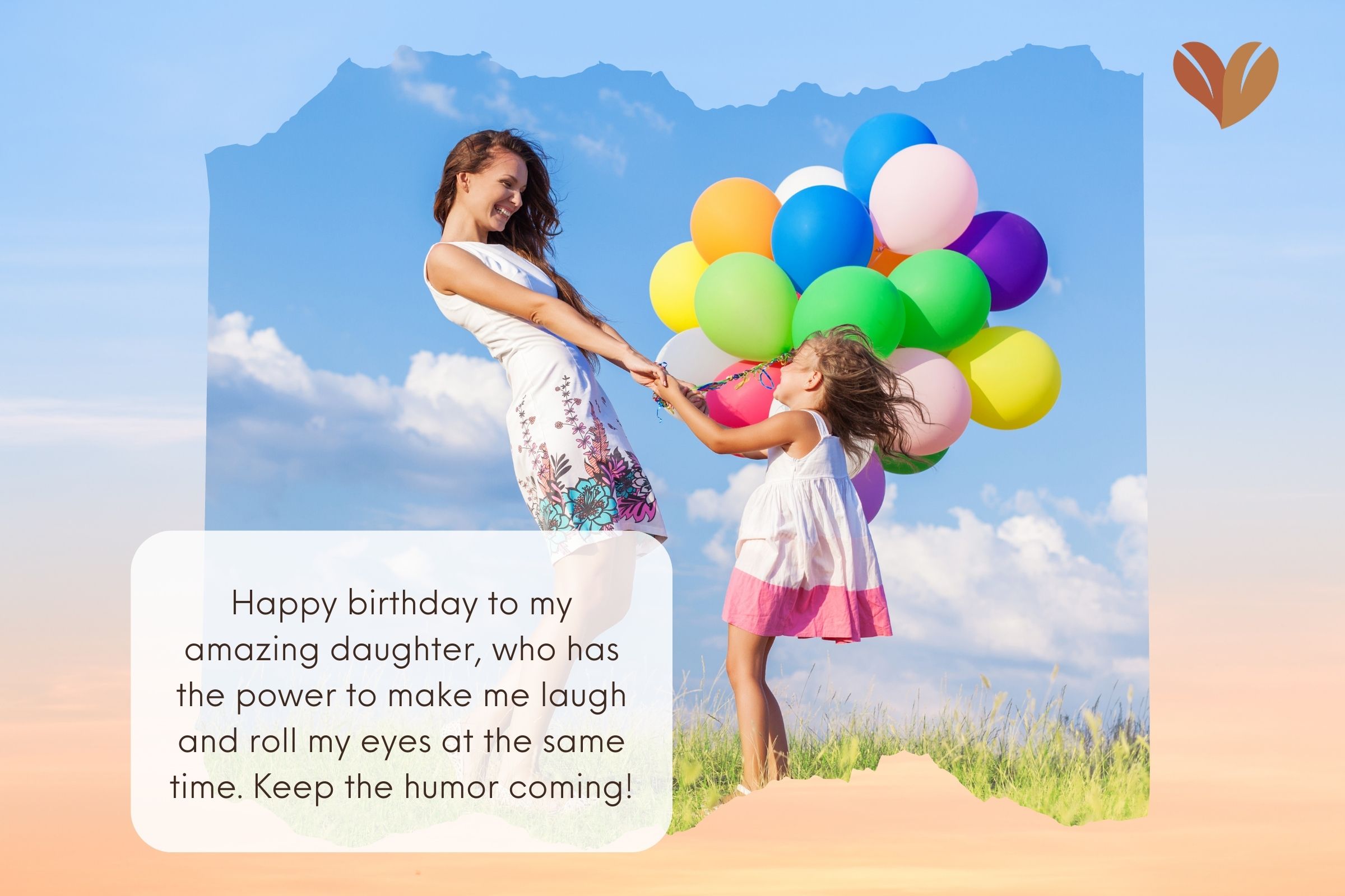 Celebratory birthday greetings for daughter