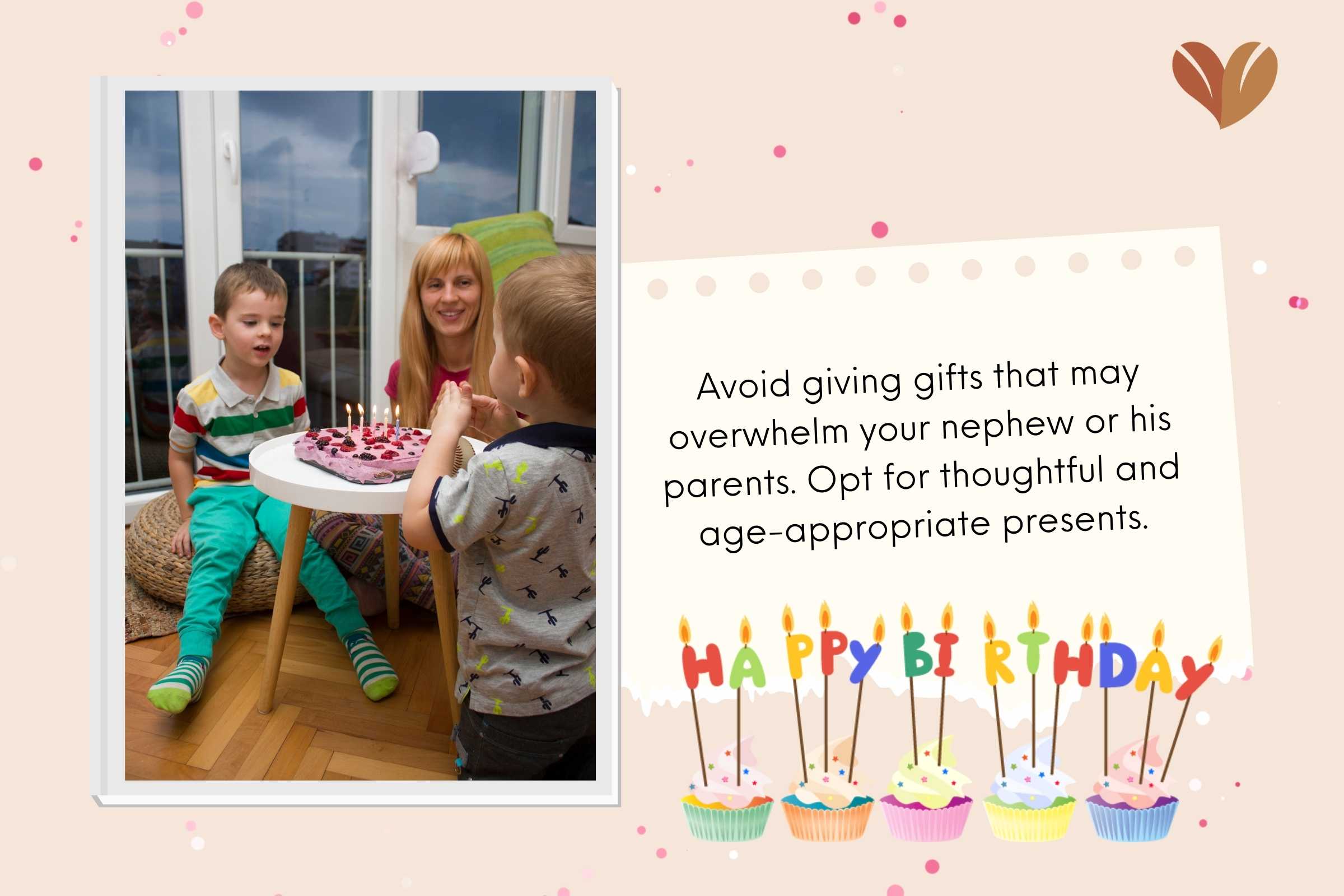 Aunt's love in words: beautiful birthday wishes for a nephew from aunt.
