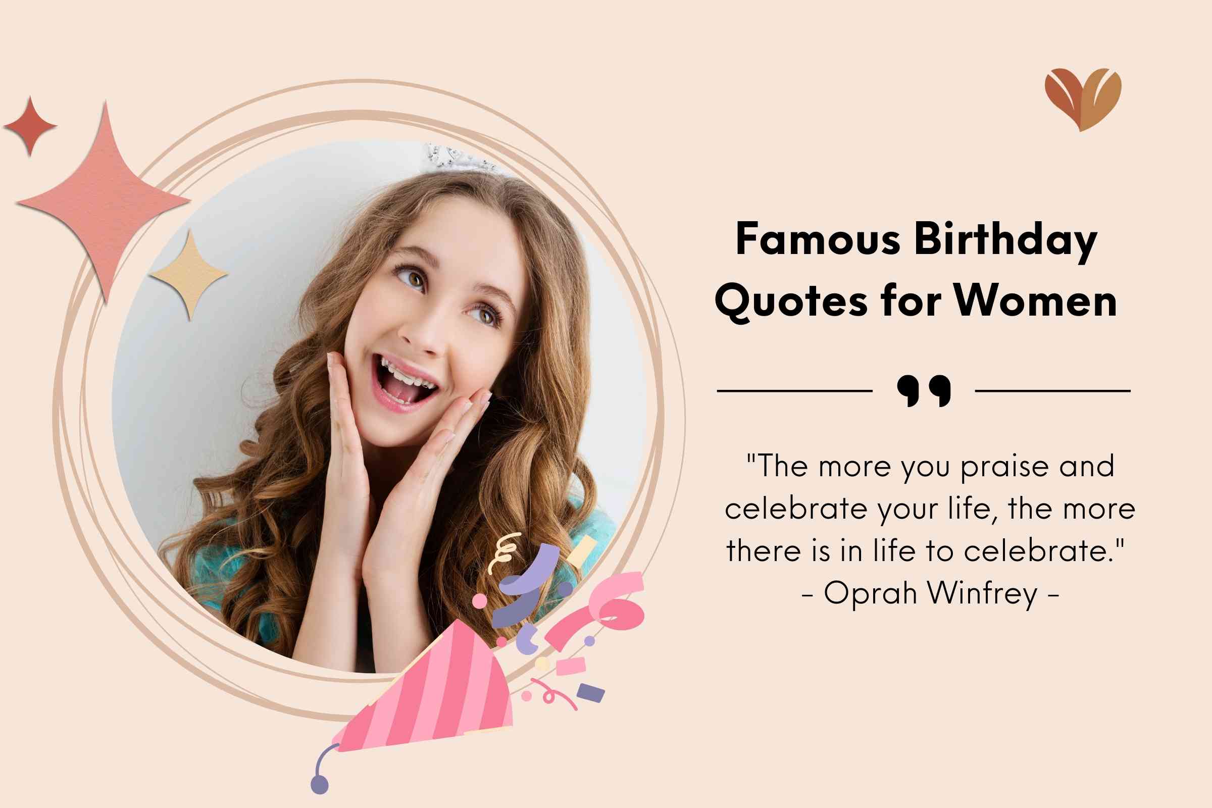 Famous Birthday Quotes for Women
