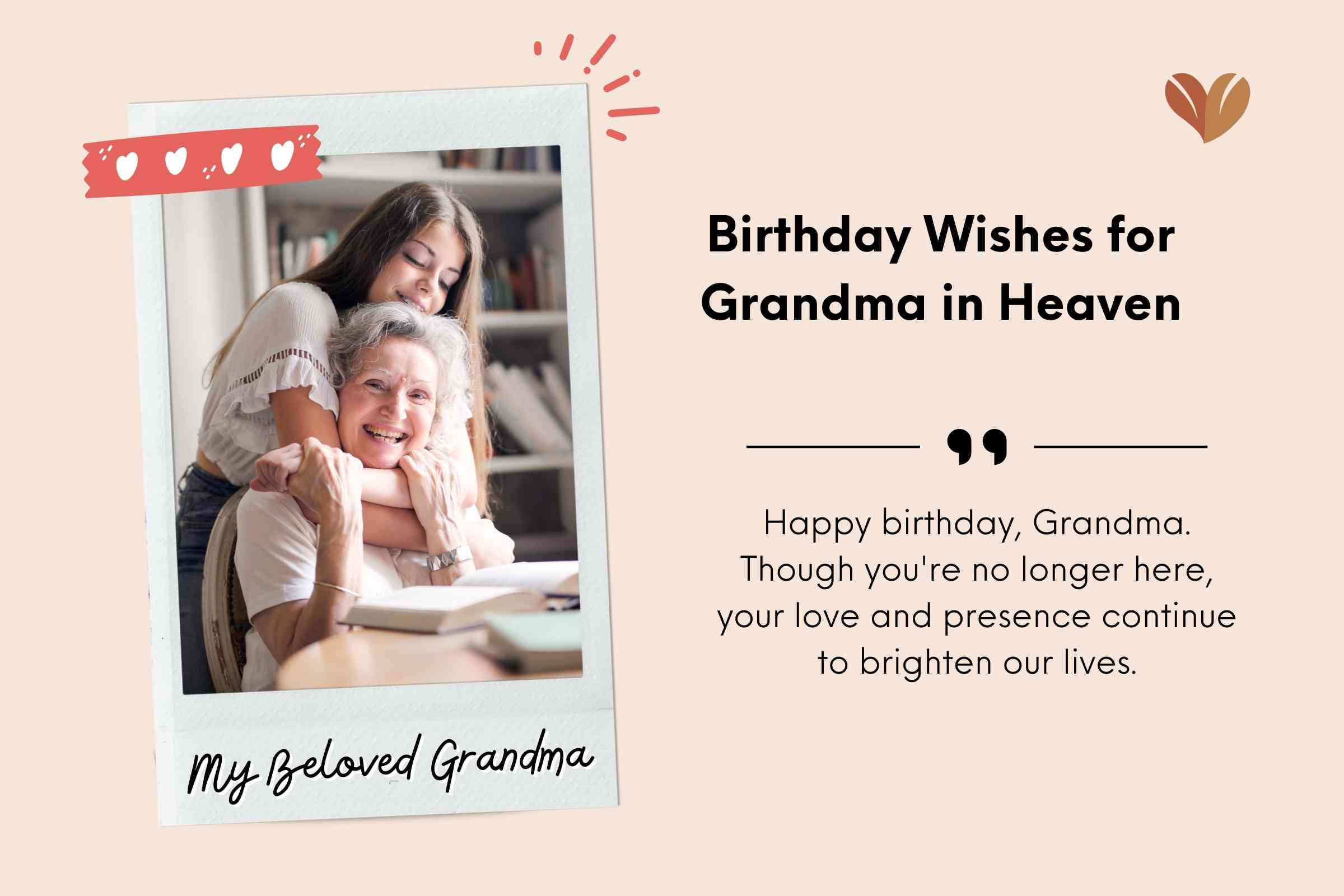 Birthday Wishes for Grandma in Heaven