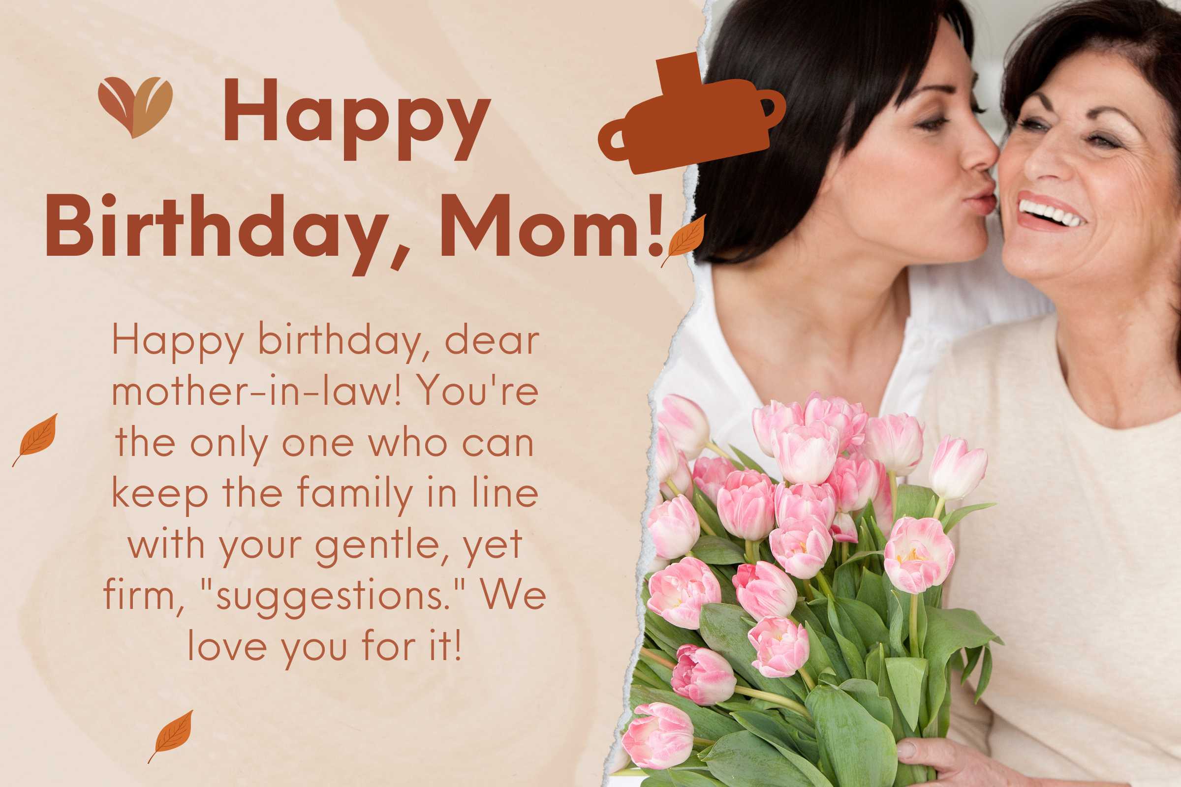 Sending you birthday quotes for mother-in-law wrapped with lots of love