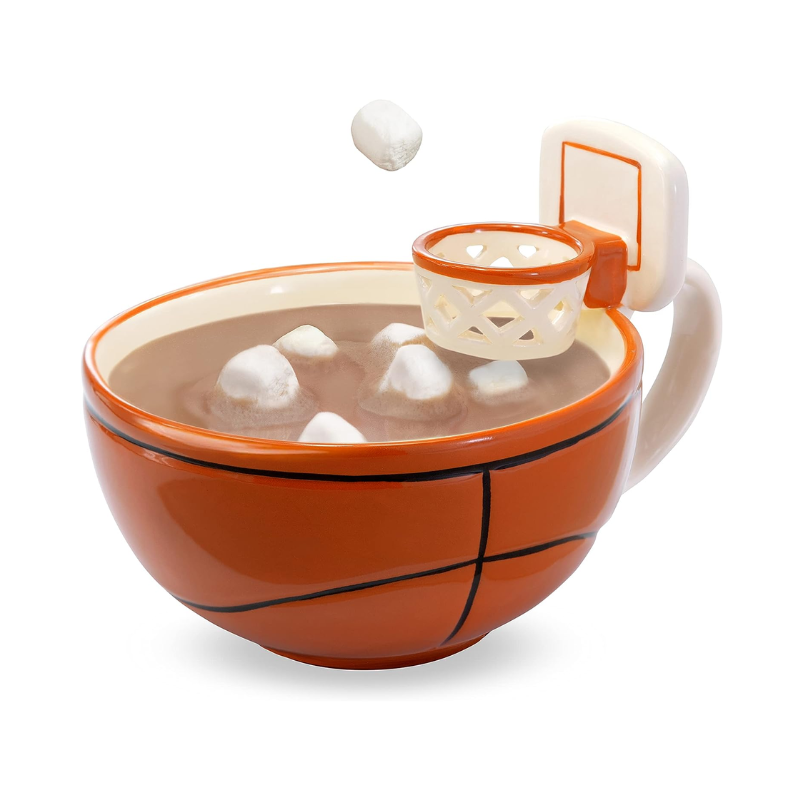 1. Score a Slam Dunk with the Ultimate Basketball Hoop Mug Set 6th anniversary traditional gift