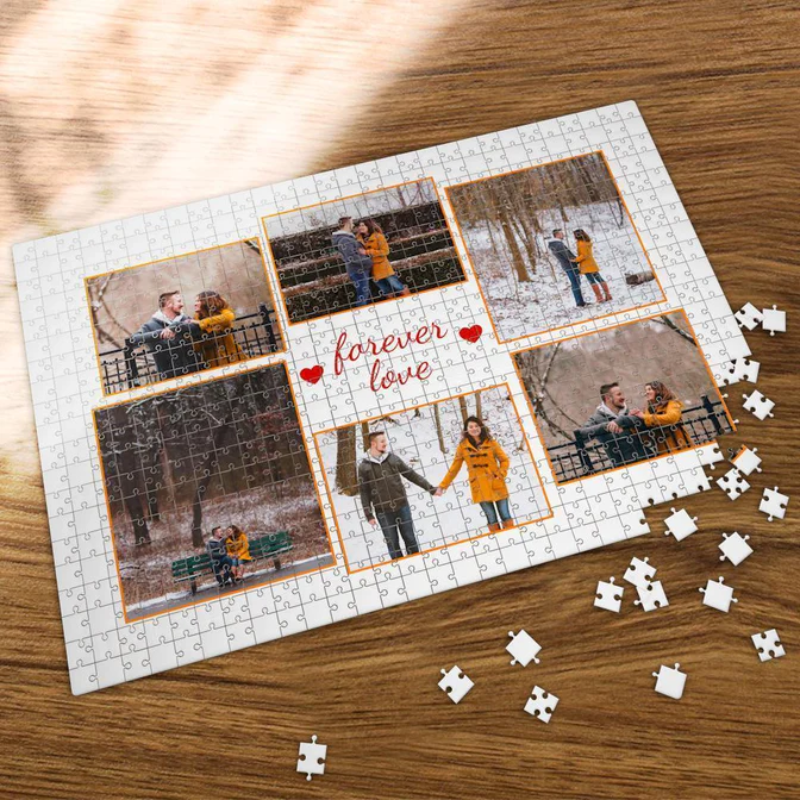 9. Capture Your Forever Love with a Personalized Photo Puzzle - Perfect 7 Year Anniversary Gift
