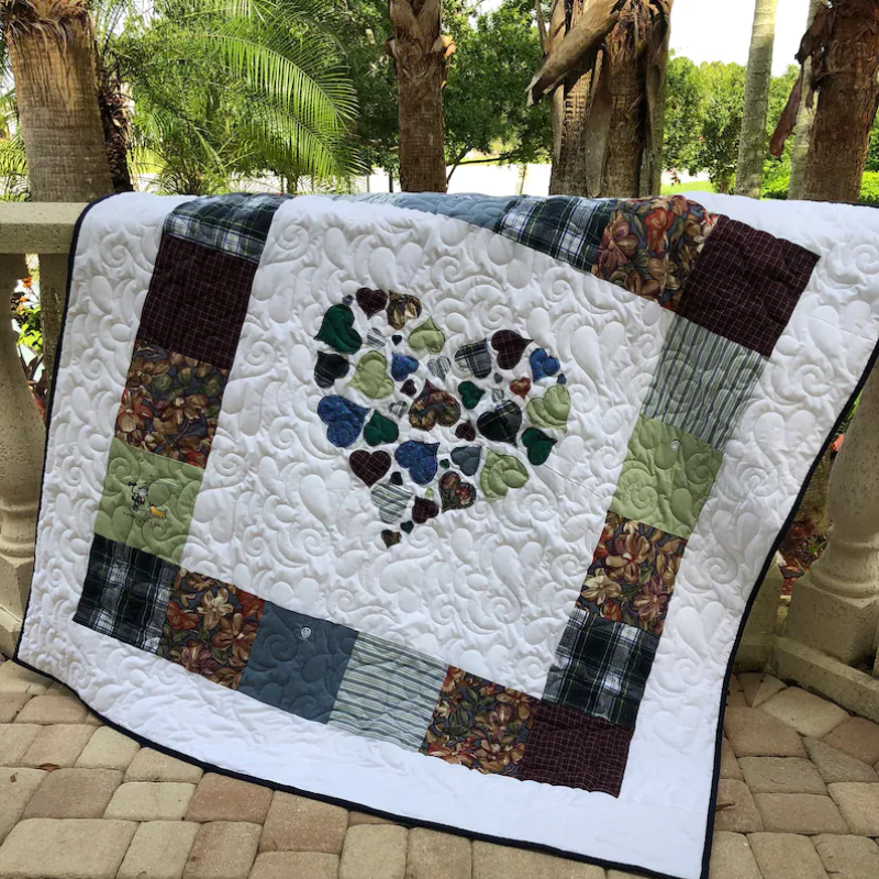 49. Preserve Precious Memories with a Unique Upcycled Memory Quilt - Perfect 6th Anniversary Gift!