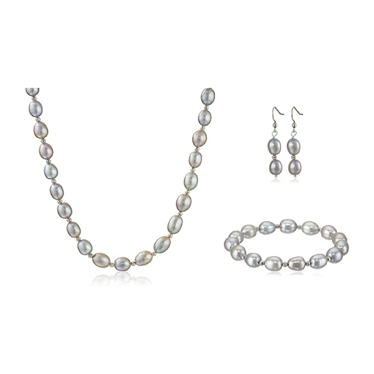 24. Timeless Elegance: Celebrate 7 Years with a Stunning Pearl Jewelry Set