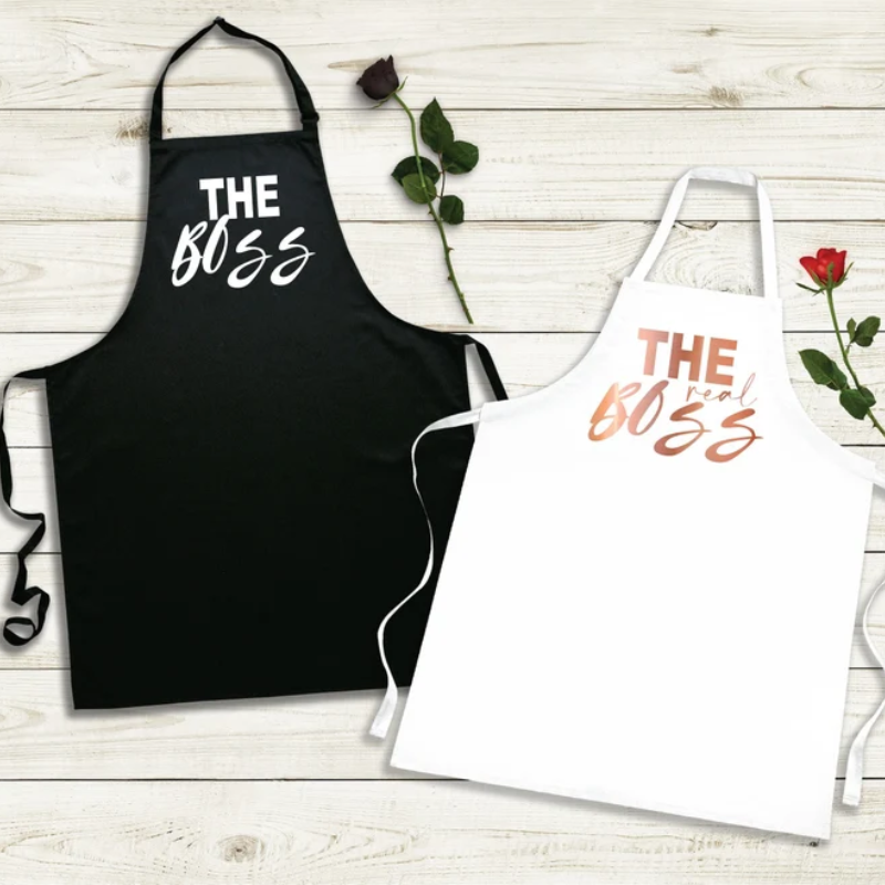 1. Personalized Couple's Aprons: A Unique Paper Anniversary Gift for Him or Her