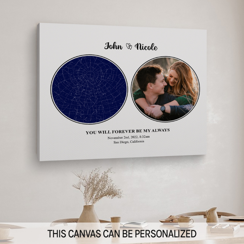 21. When The Stars Aligned - Personalized Bronze Anniversary Gift for 8 Years of Marriage