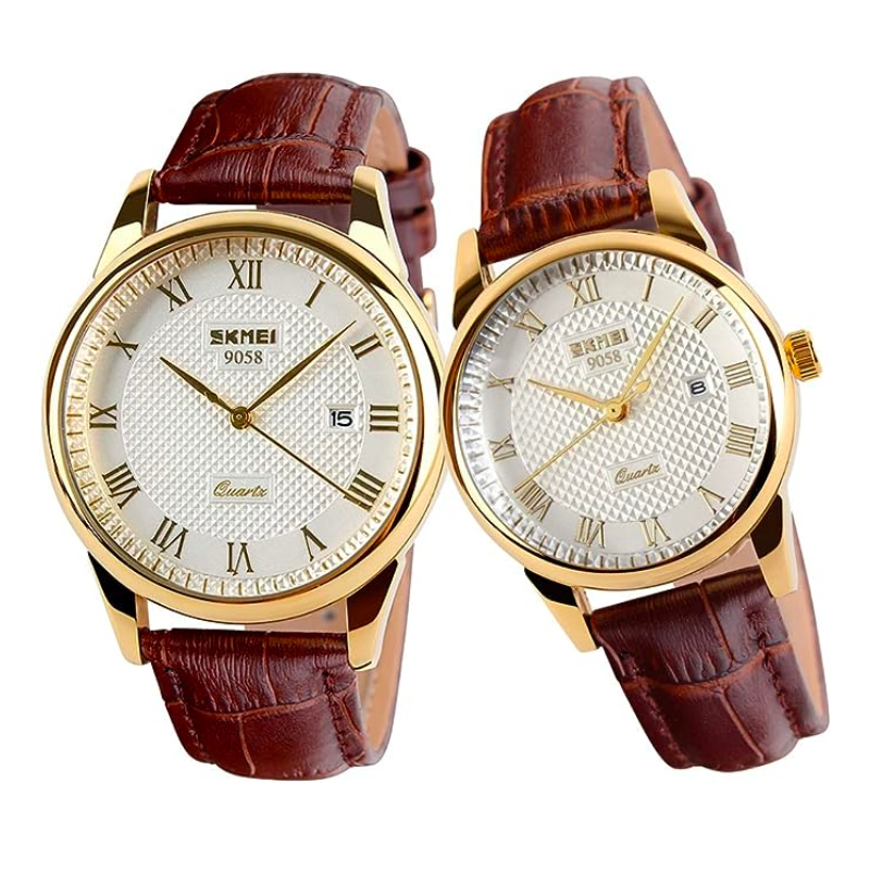 Timeless Style and Sentiment: Elevate Your 2-Year Anniversary with a Fashionable Couples Watch Set
