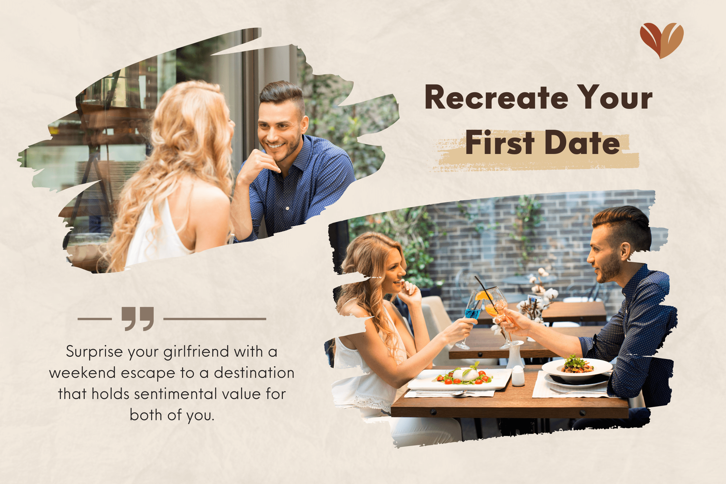 Recreate your first date is one of 1-year anniversary ideas for girlfriend