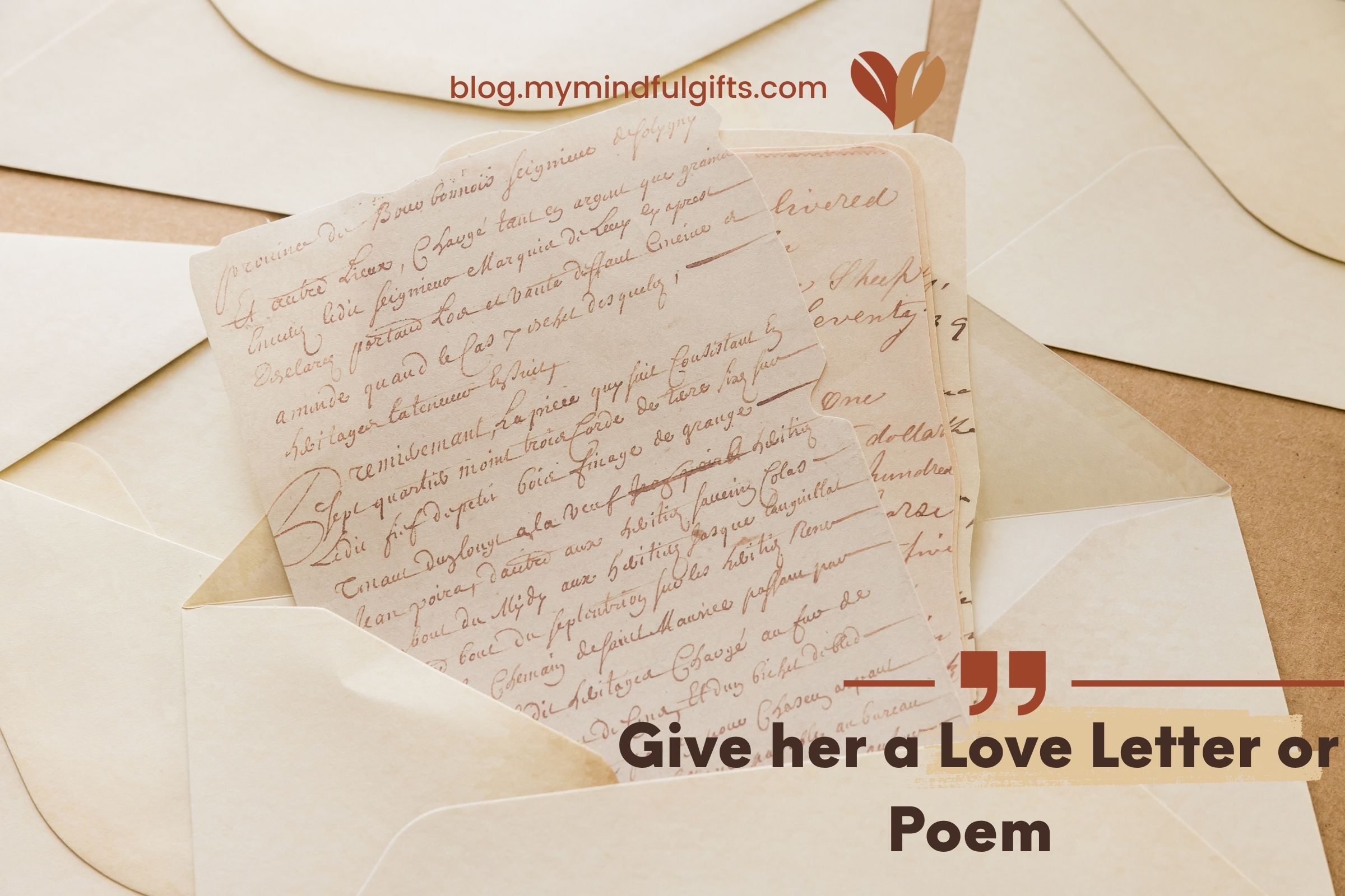 Give her a Love Letter or Poem