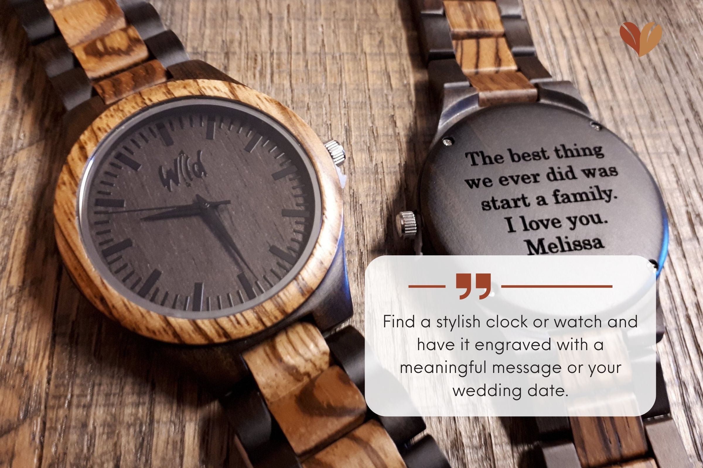 Customized her clock on 1st wedding anniversary gifts for wife