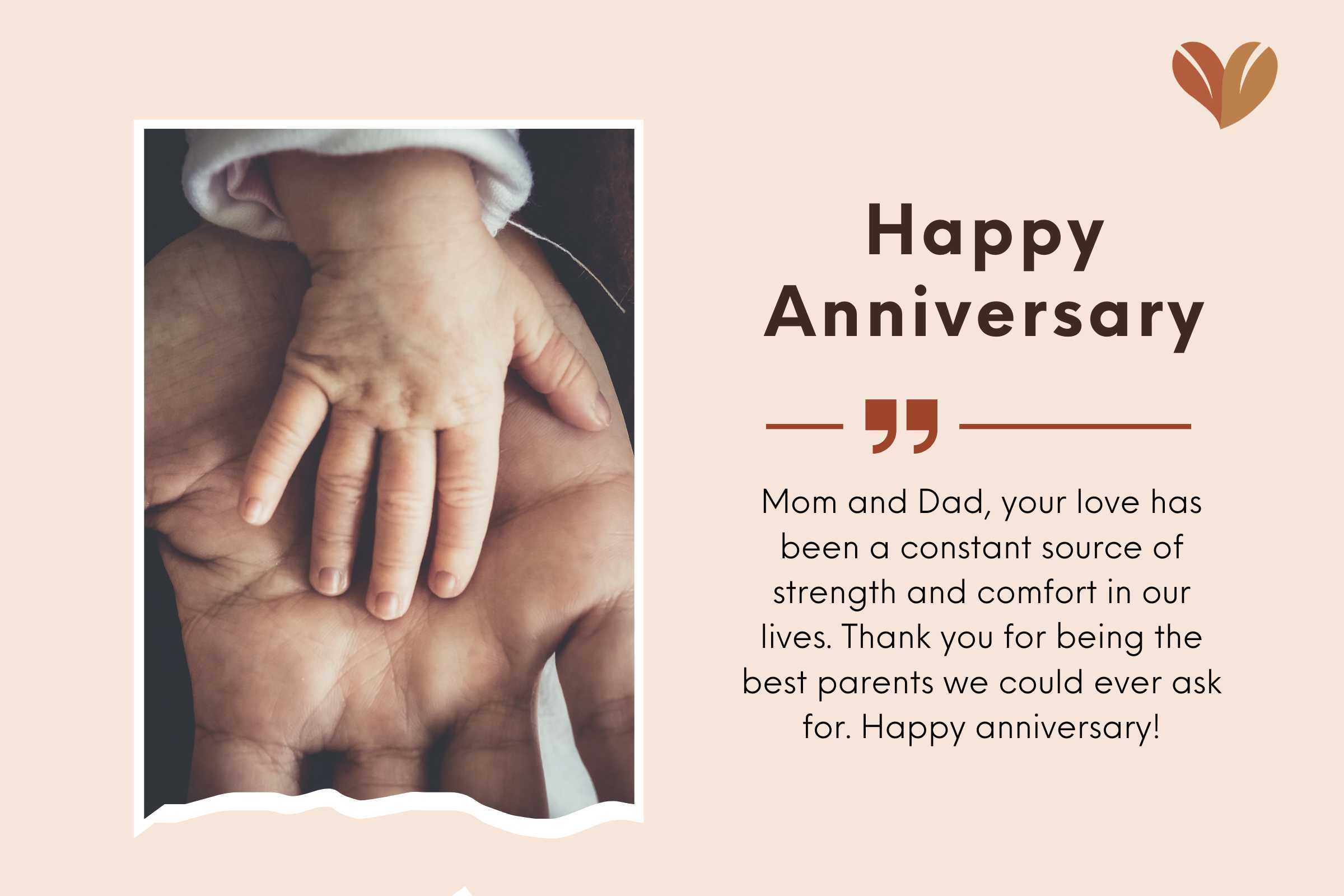 Celebrate the love that has stood the test of time - anniversary wishes for parents