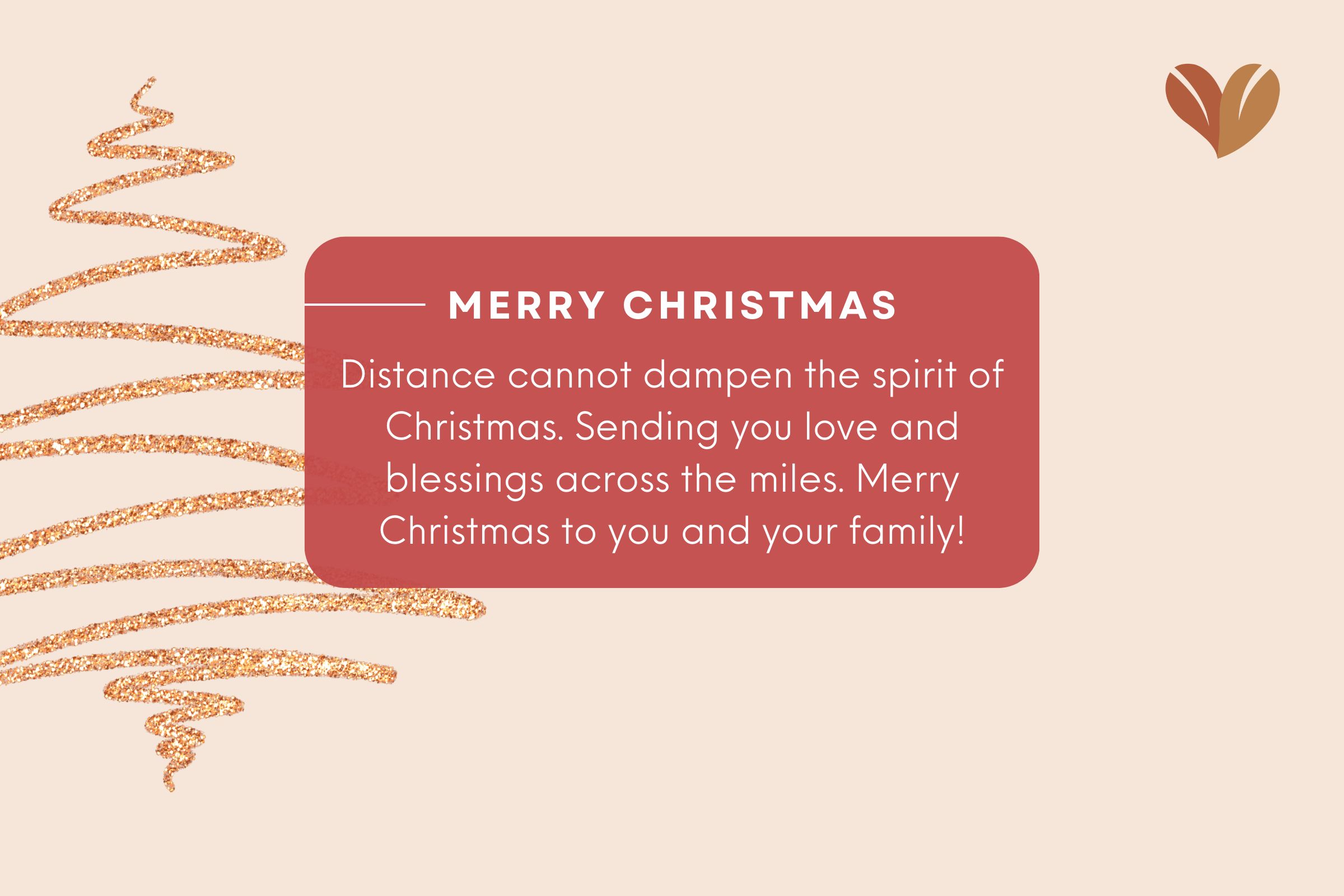 Heartfelt messages to send on Christmas time - Merry christmas from our family to yours