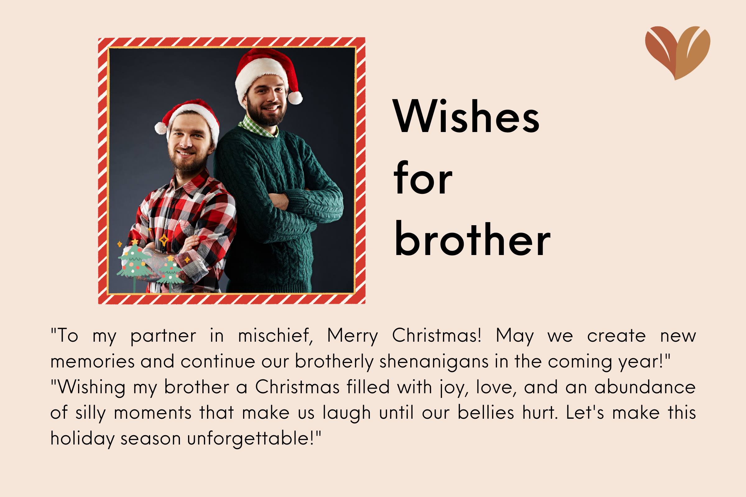 Heartfelt messages to brother: Merry christmas to family