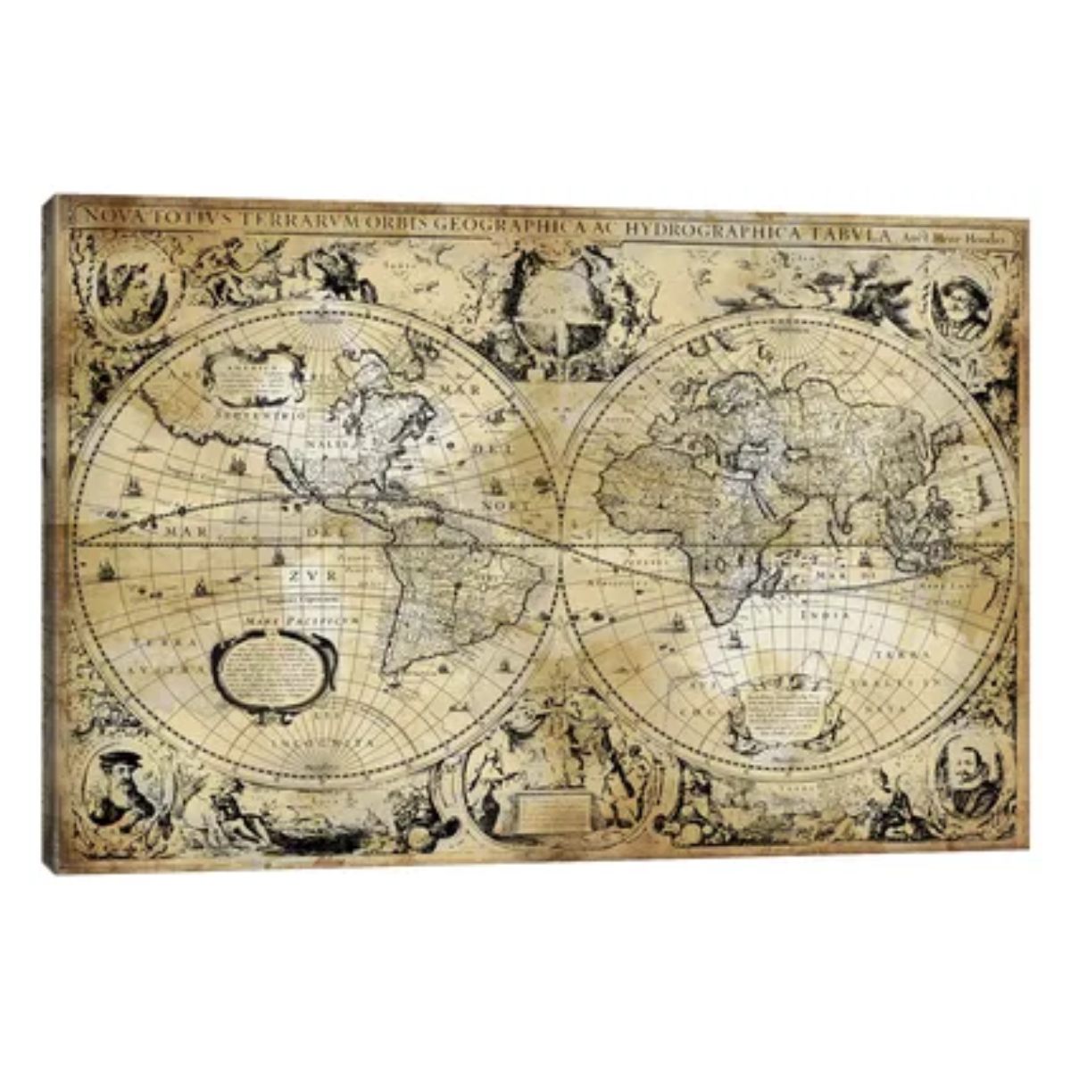 20. Antique Map Wall Art: A Unique and Thoughtful Anniversary Gift for Him