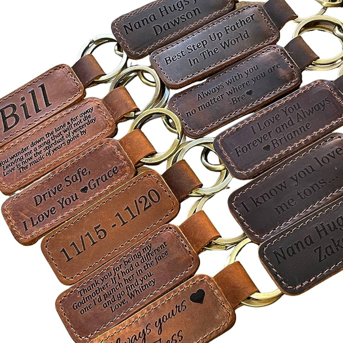 14. Artisanal Personalized Keychain: A Thoughtful and Unique 2nd Year Anniversary Gift for Him