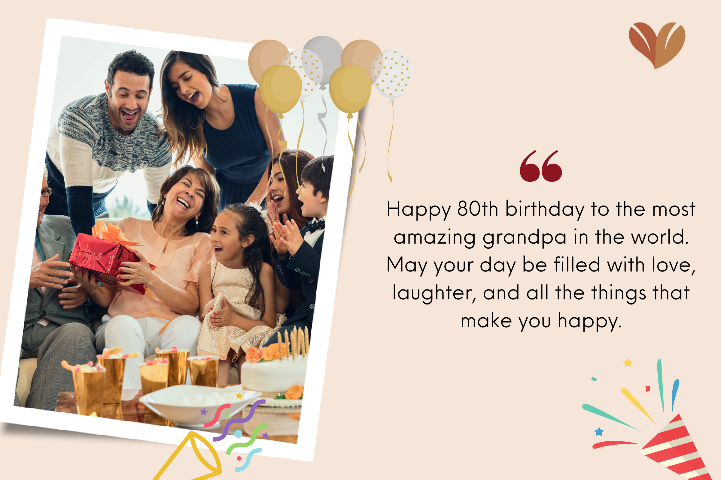 Eight decades of life is a remarkable achievement. Here's to your 80th birthday, filled with happiness and celebrations