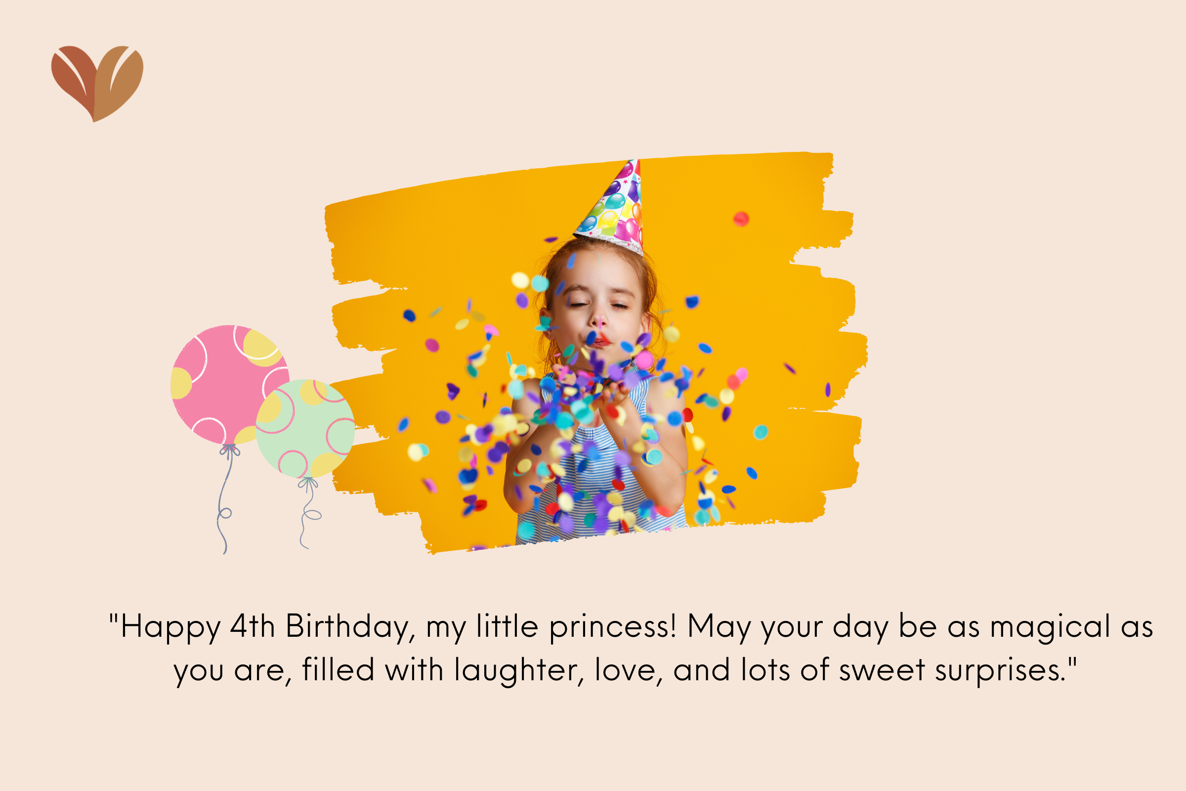 Heartfelt 4th birthday wishes