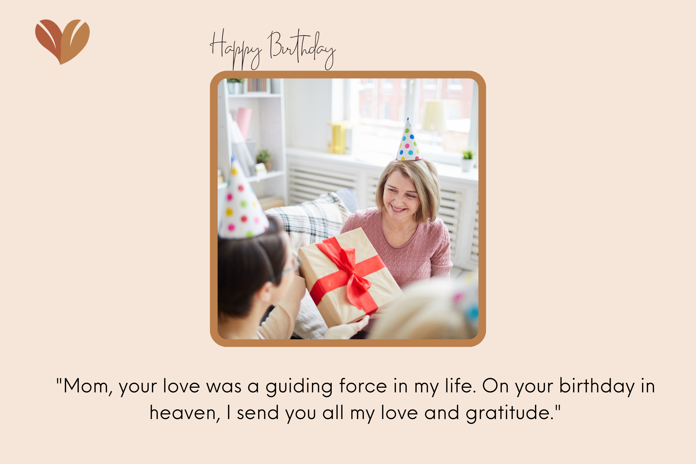 Touching Happy birthday in heaven quotes