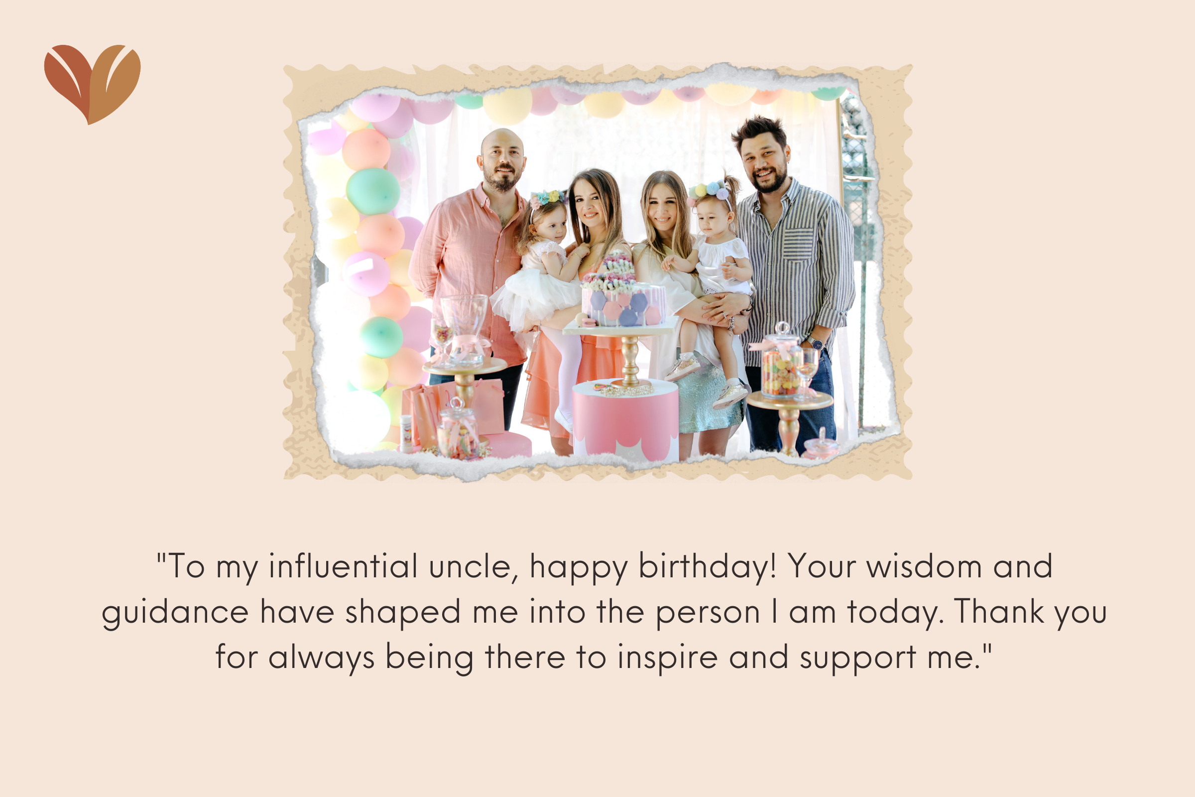 Heartflet wishes to Happy birthday to uncle