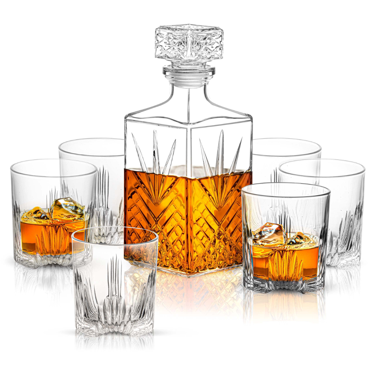 12. Raise a Toast to 10 Years of Love with this Unique Crystal Decanter Set