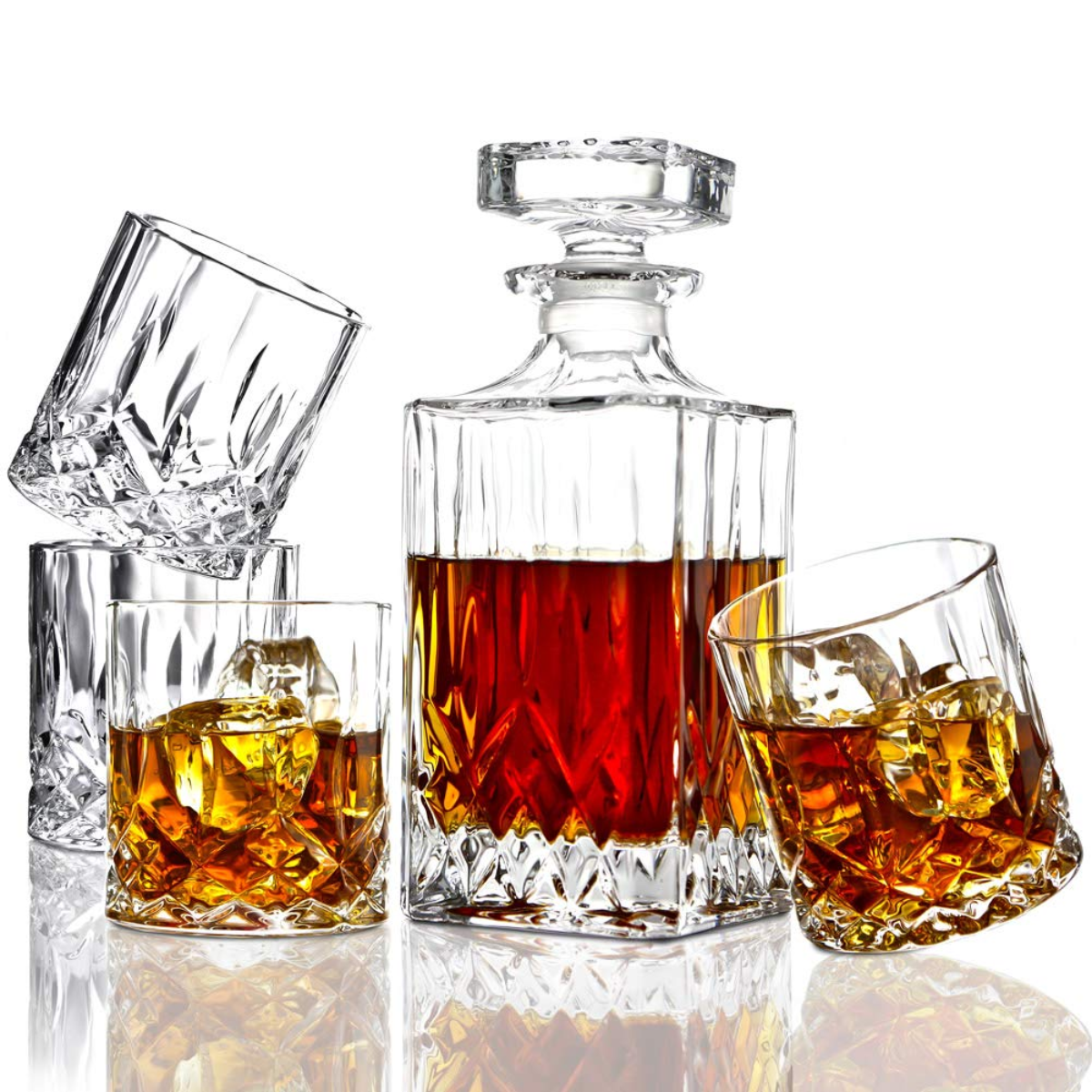 2. Toast to 15 Years of Love with a Stunning Crystal Decanter Set