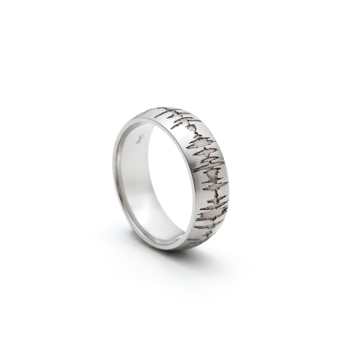 35. Capture Your Love in a Custom Sound Wave Ring: Perfect 15 Year Anniversary Gift for Him