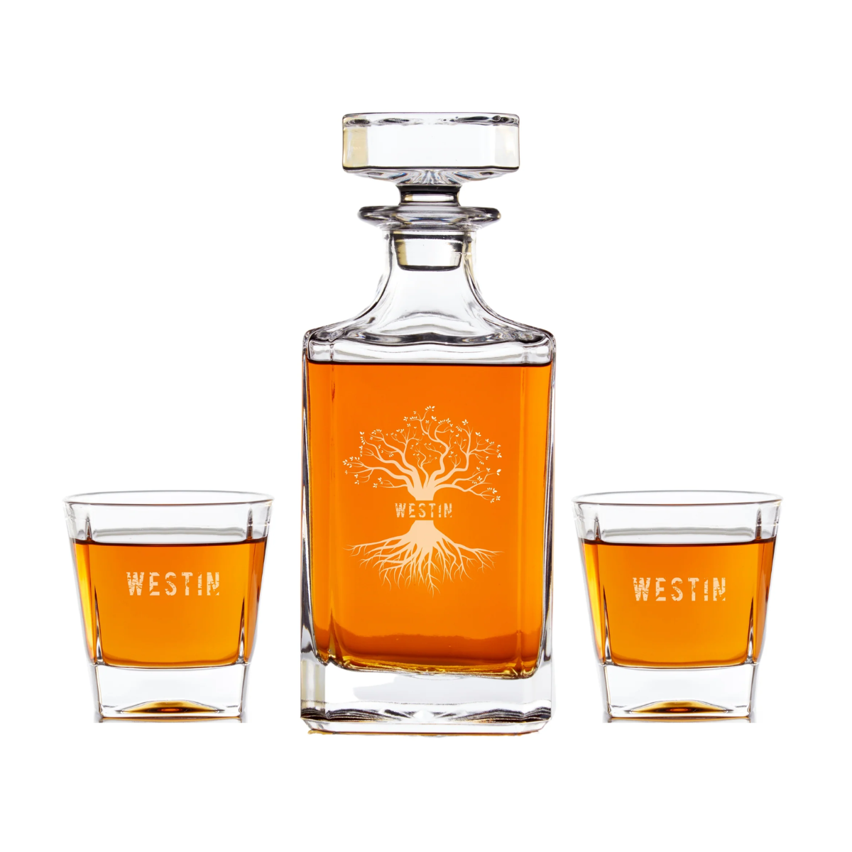 8. Personalized Engraved Whiskey Decanter Set: The Perfect 2nd Year Anniversary Gift for Him