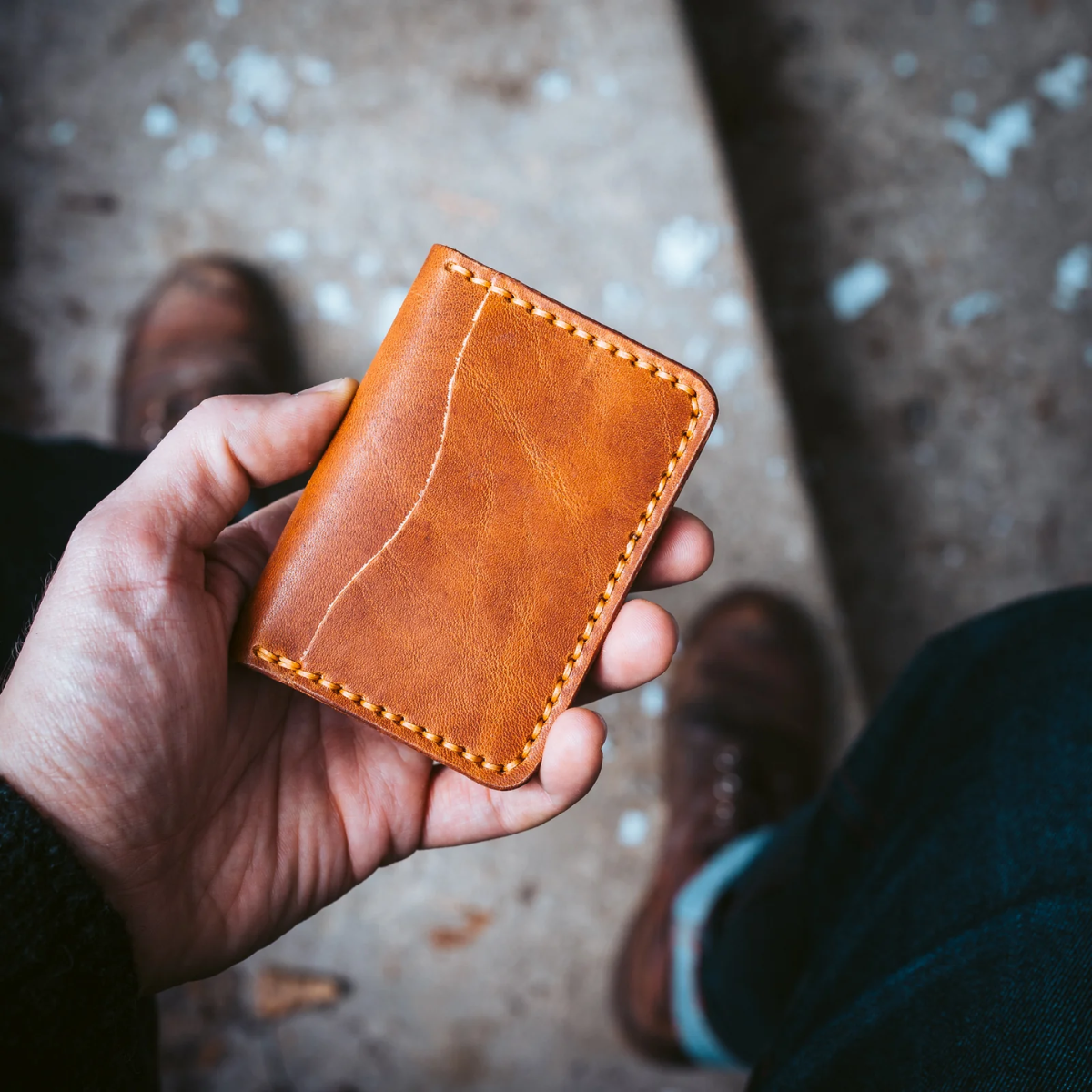 25. Handcrafted Leather Wallet: A Thoughtful and Unique Anniversary Gift for Him