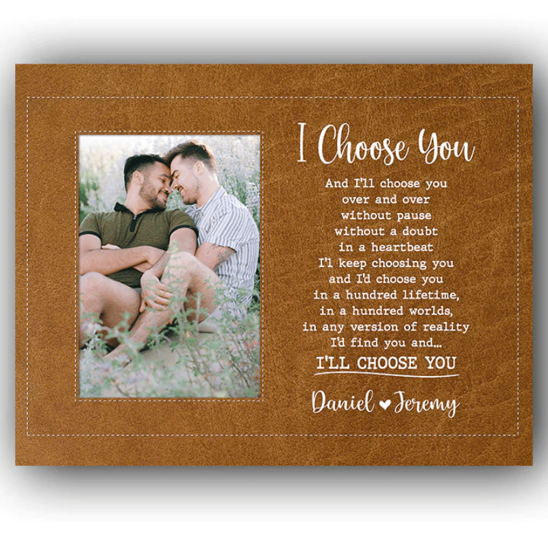 16. Forever Together - Personalized Cotton Canvas, Perfect 2nd Anniversary Gift for Him