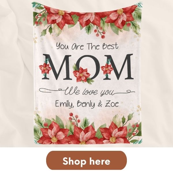 Custom Blanket: Celebrate Mom with a Personalized Christmas Gift - You're the Greatest! - MyMindfulGifts