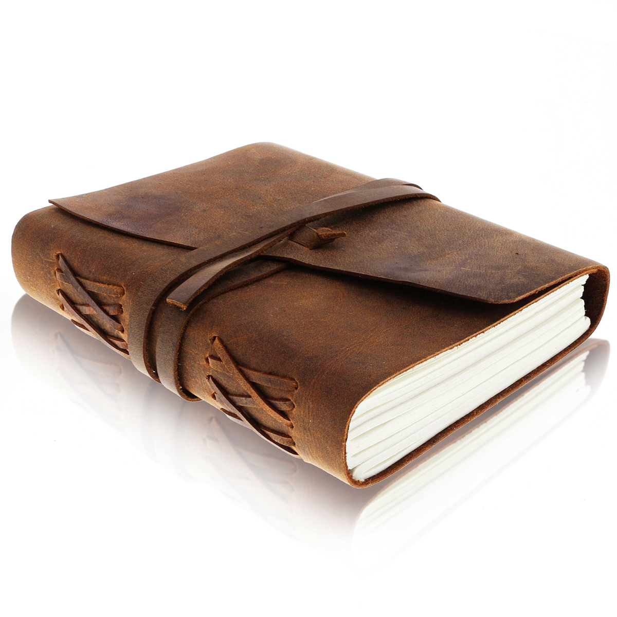 11. Timeless Elegance: Personalized Leather Bound Journal - The Perfect Anniversary Gift for Him