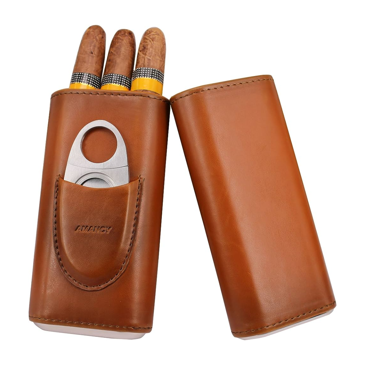 36. Classic Elegance: Leather Cigar Case - The Perfect 3rd Anniversary Gift for Him