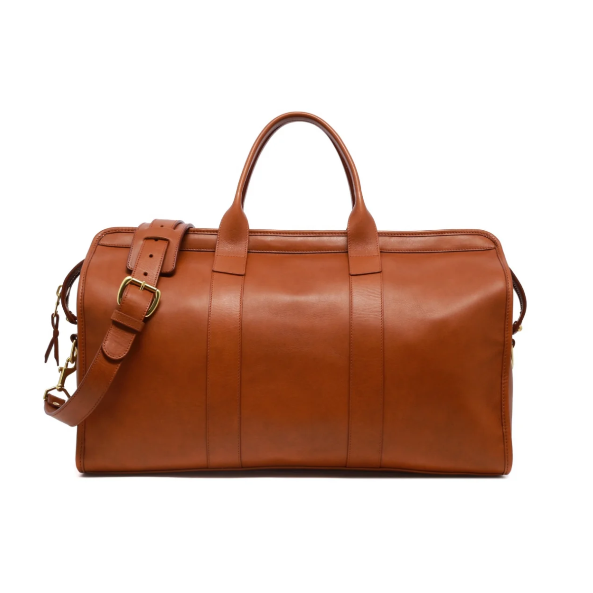 17. Timeless Elegance: Handcrafted Leather Travel Duffle Bag - The Perfect Anniversary Gift for Him